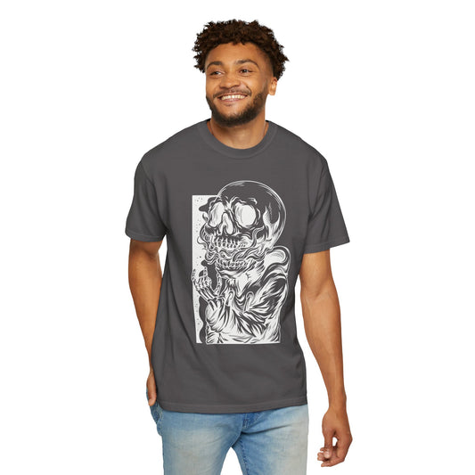 Unisex-T-Shirt aus Baumwolle mit Totenkopf 