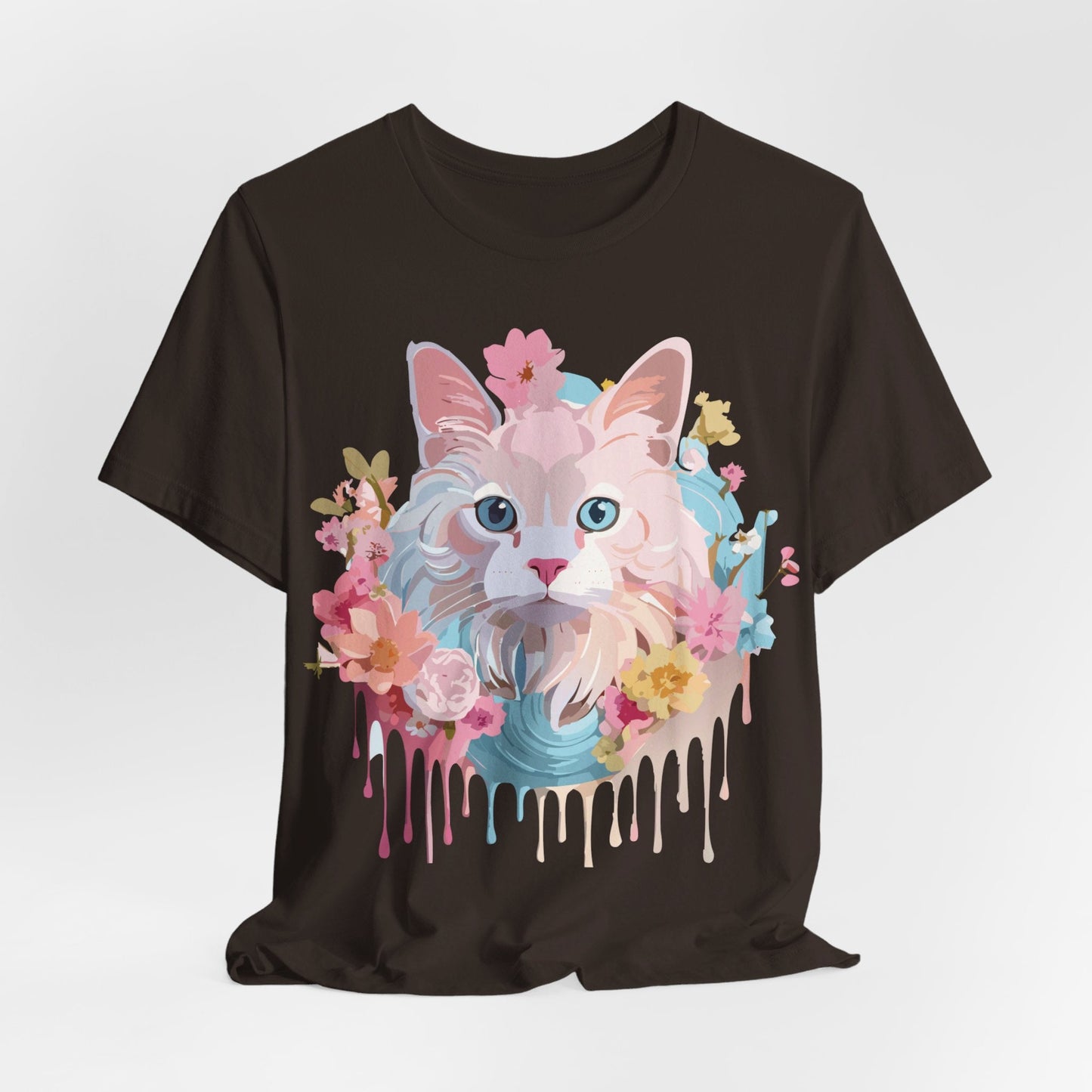 Cat Graphic Tee Unisex Shirt With Cat Art By Adelpha Vintage Inspired