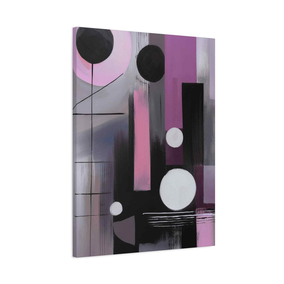 Abstract Geometric Painting Print Canvas 20x24,20x30,24x30 24x32,24x36,30x40 32x48,36x48,40x60 Pine-Wood Inner Frame ABS-44