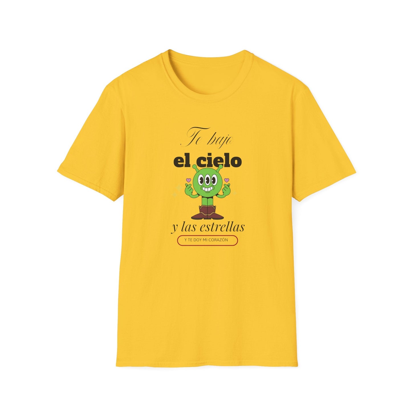 TShirt  Spanish Te llevo el cielo y las estrellas Cute Cactus Graphic