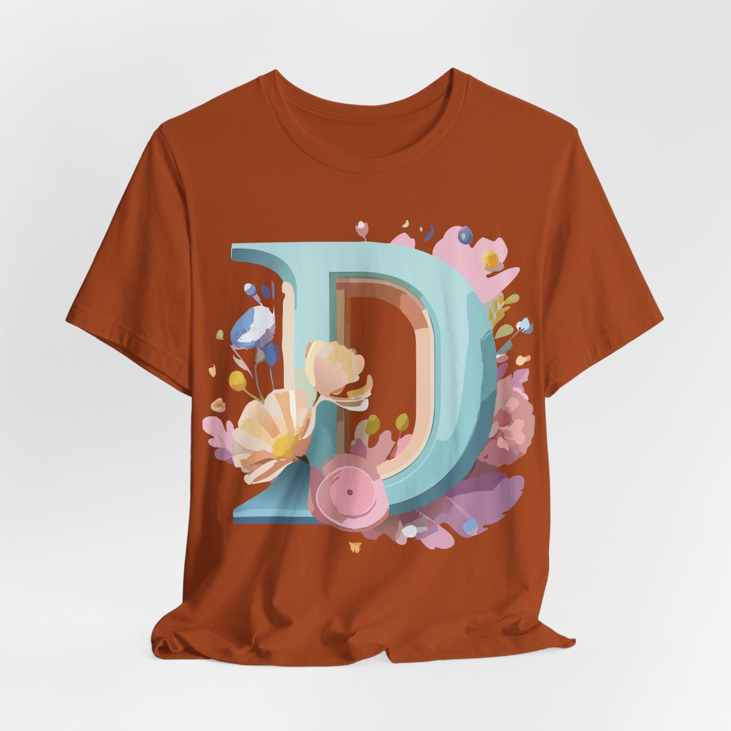 Adelpha Vintage Letter D Shirt Unisex Graphic Tee for Everyday Comfort and Style