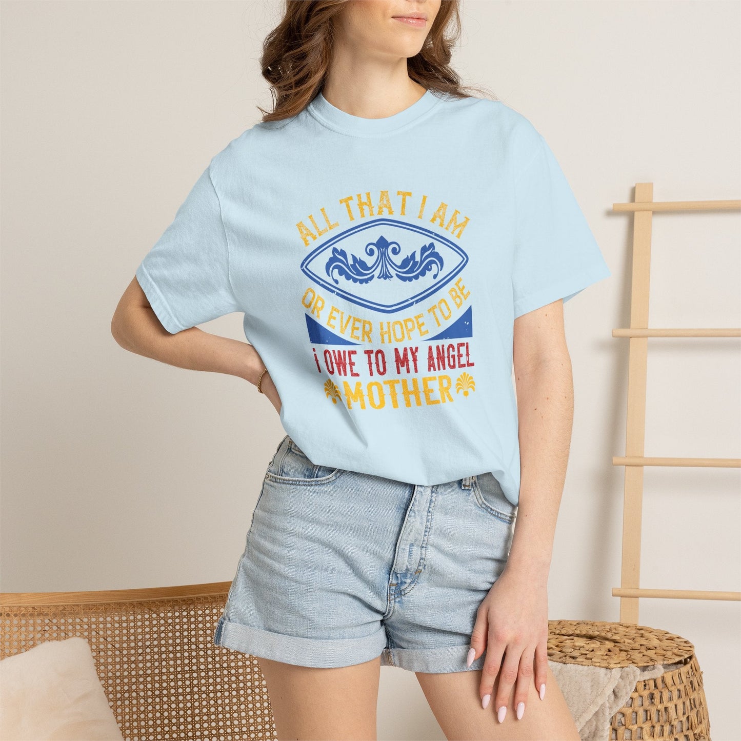 Mom T-shirt Mother Day Mama Tee Unisex Comfort Colors Garment-Dyed Cotton h61