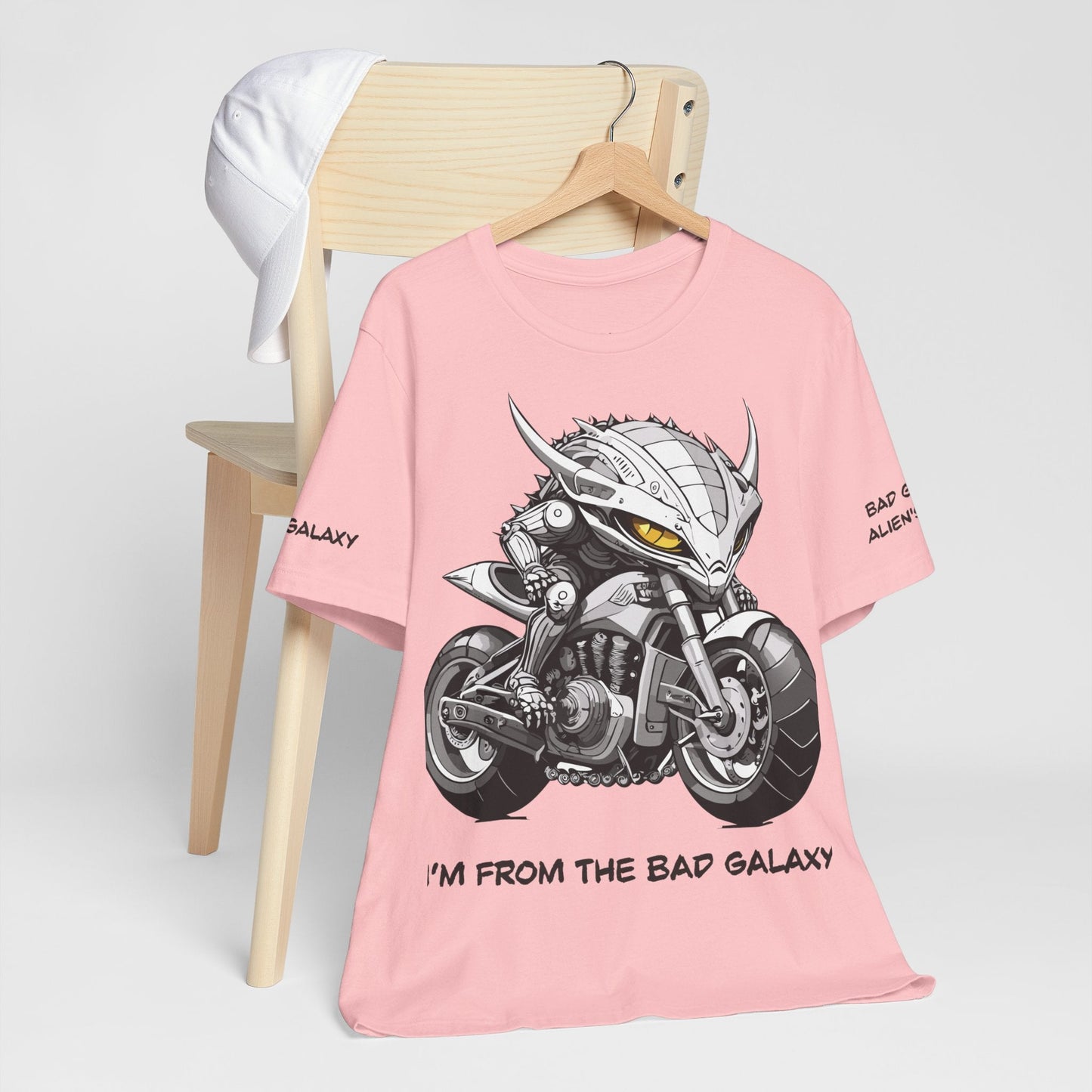 Alien Tee Shirt By Bad Galaxy 100 Cotton Eco Friendly Inks Designed In USA Made To Order
