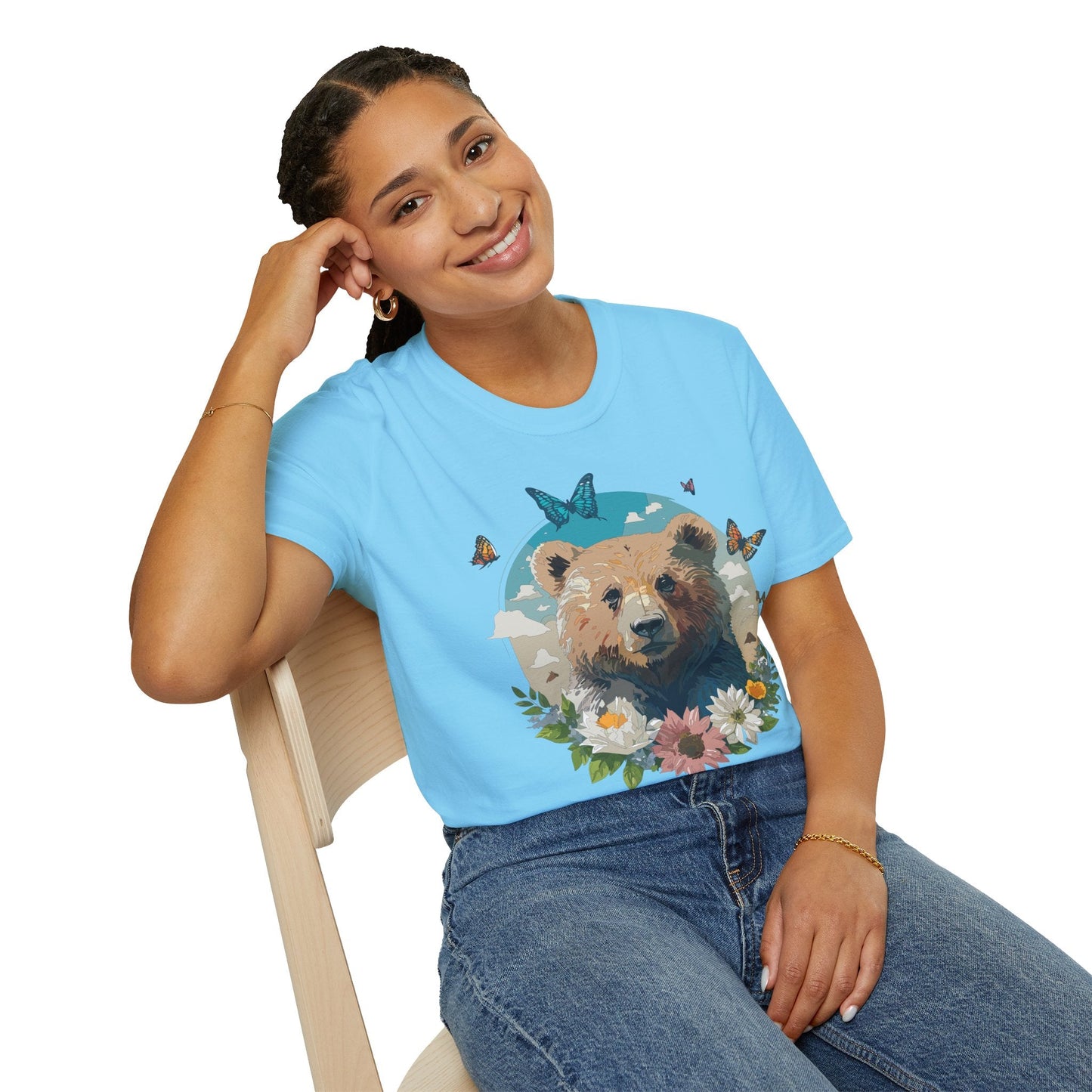 Bear Shirt Teddy Bear Tee Unisex Gildan Softstyle 100 Percent Ring Spun Cotton Tee