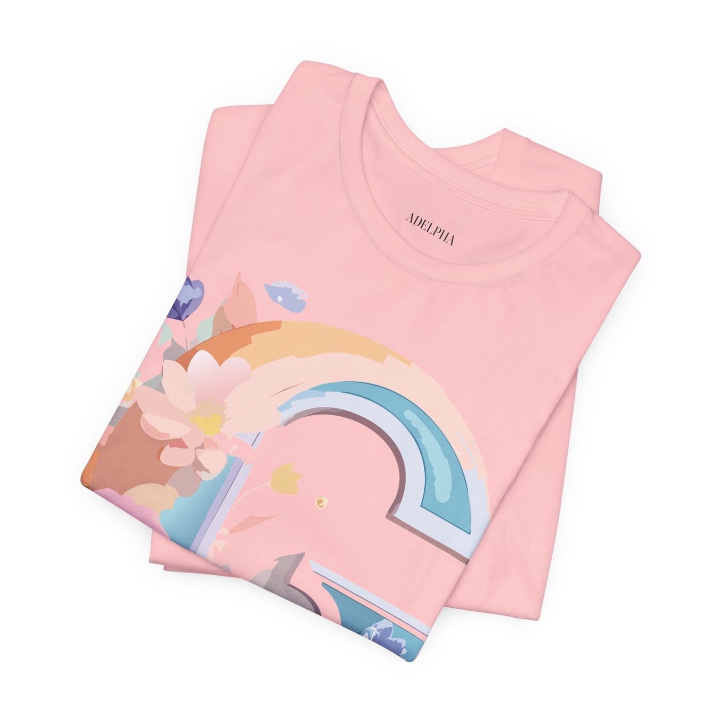 Letter G Graphic Tee Unisex Short Sleeve T Shirt by Adelpha Vintage Inspired Artwork