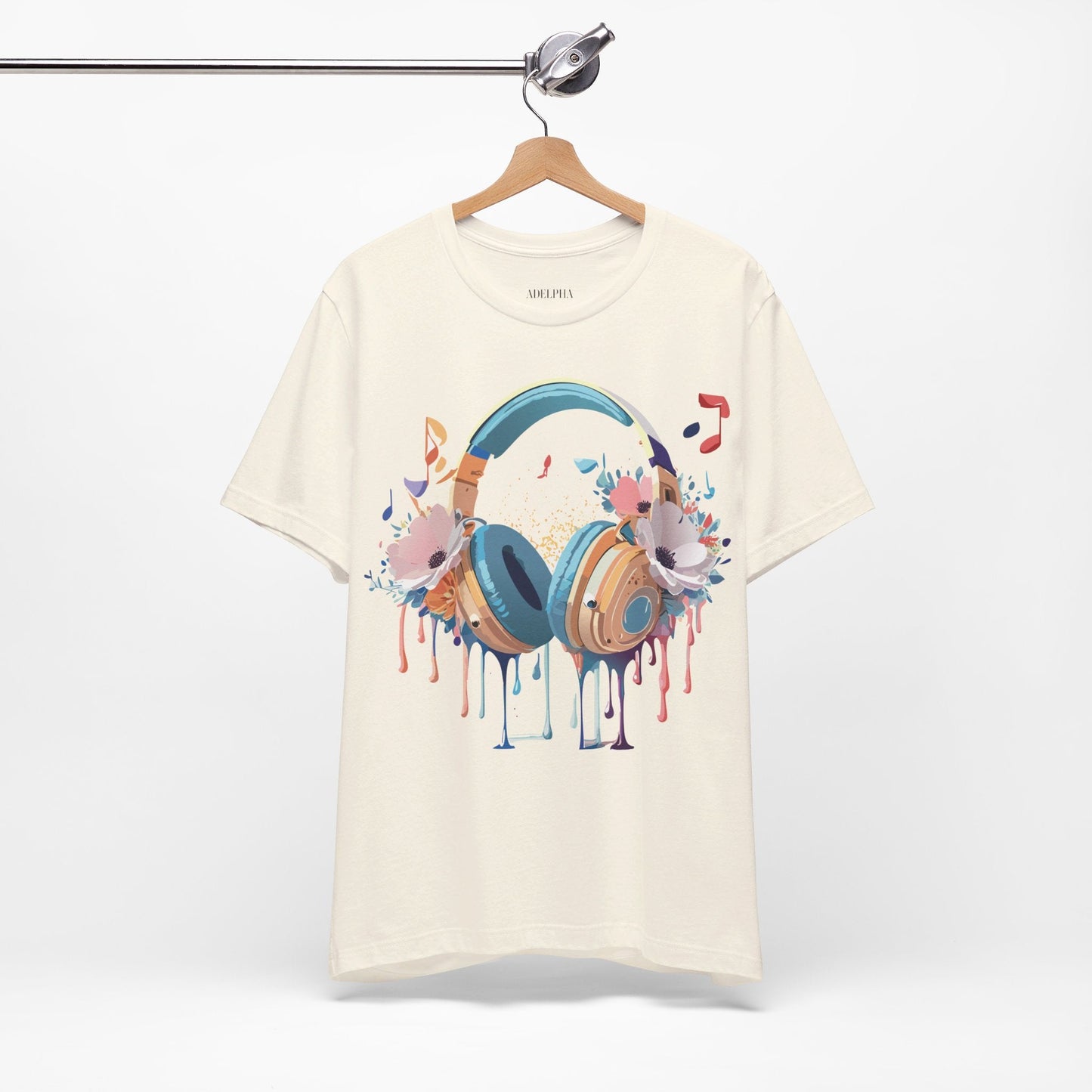 Adelpha Graphic Unisex Music T Shirt With Vintage Inspired Artwork Short Sleeve Tee
