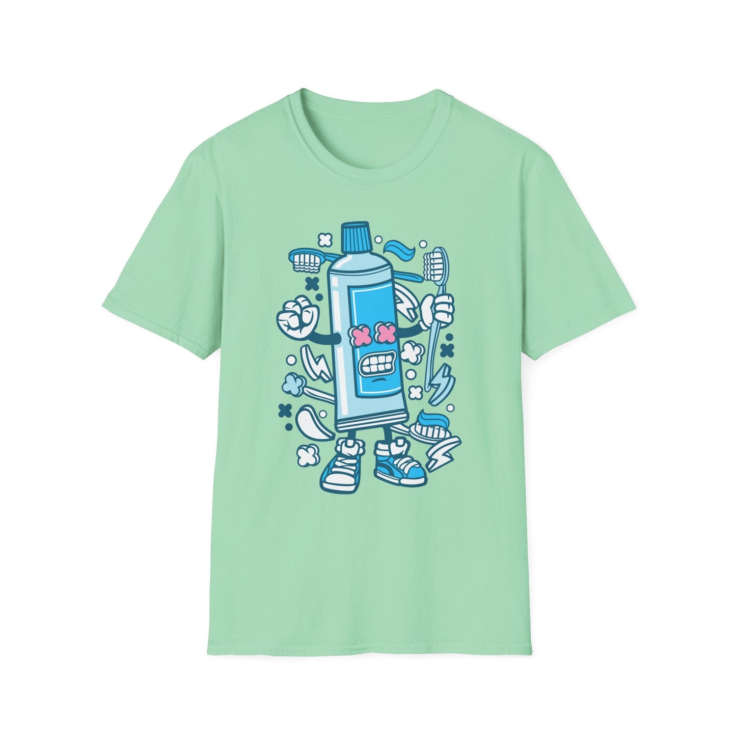 Cartoon Animation T Shirt Unisex Gildan Softstyle 64000 Tee With Fun Art Design Artwork
