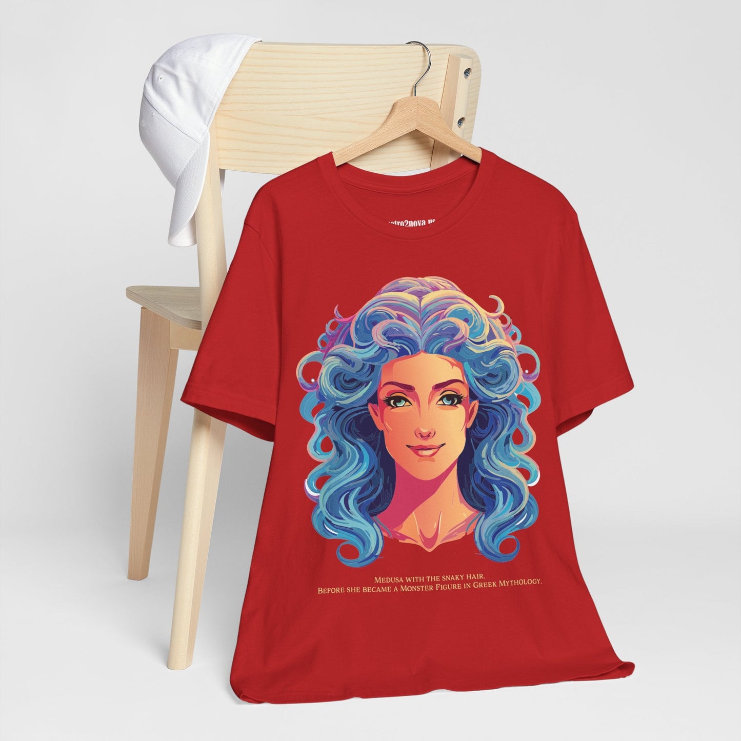 Goddess Medusa Graphic Cotton T Shirt Unisex Jersey Short Sleeve Original Artwork By Retro2Nova