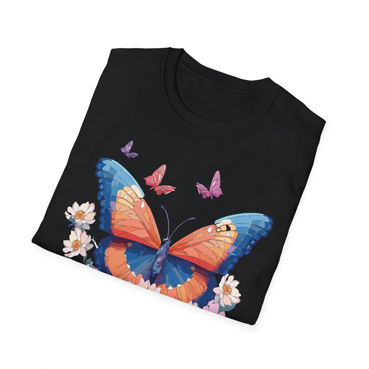Monarch Butterfly Unisex Softstyle Tee Gildan 64000 Lightweight Breathable 100 Cotton Tee