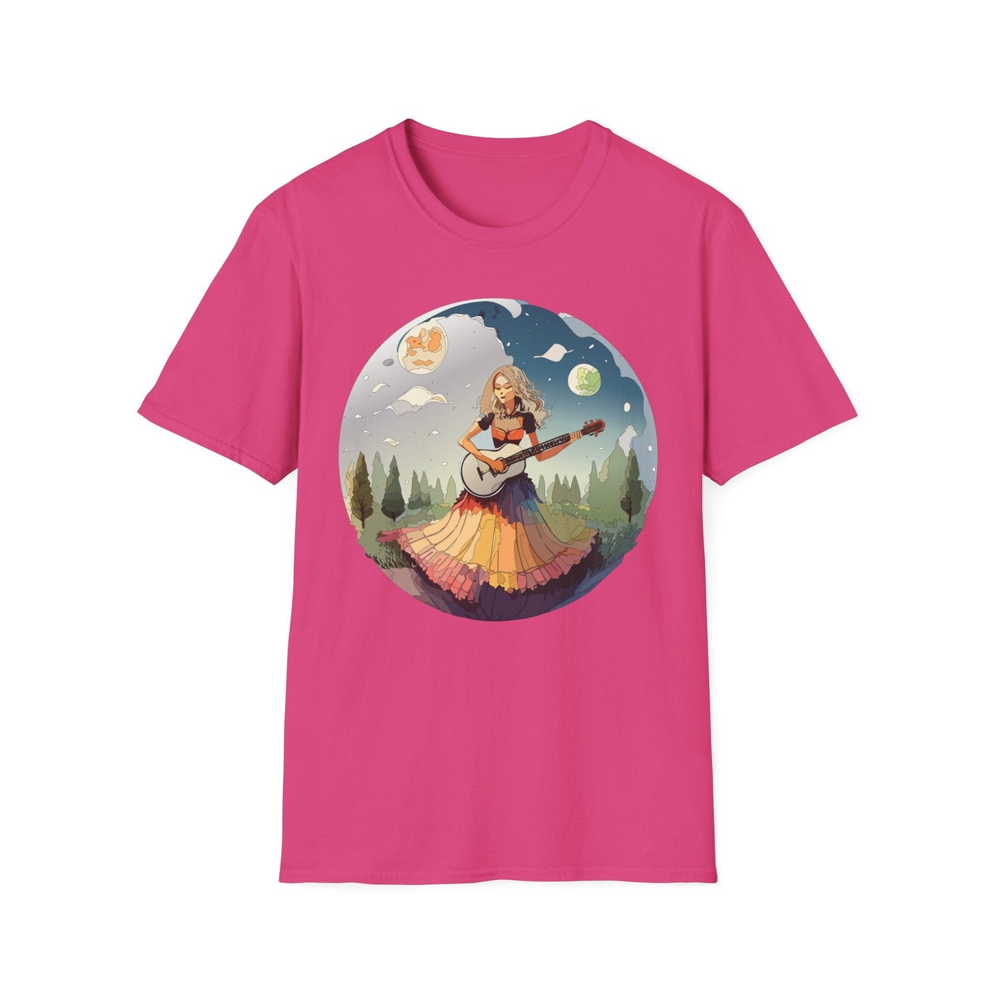 Womens Graphic T Shirts Art Design Tee Softstyle 64000 Ring Spun Cotton Comfort Everyday