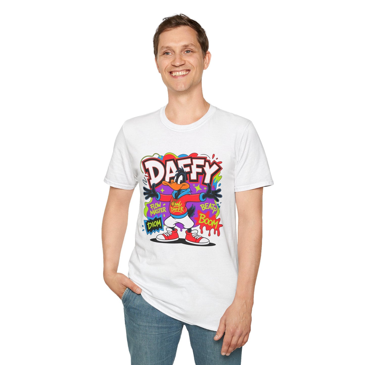 Funny Animals Cartoon T Shirt With Animation Design Gildan Softstyle 64000 Unisex Tee Collection