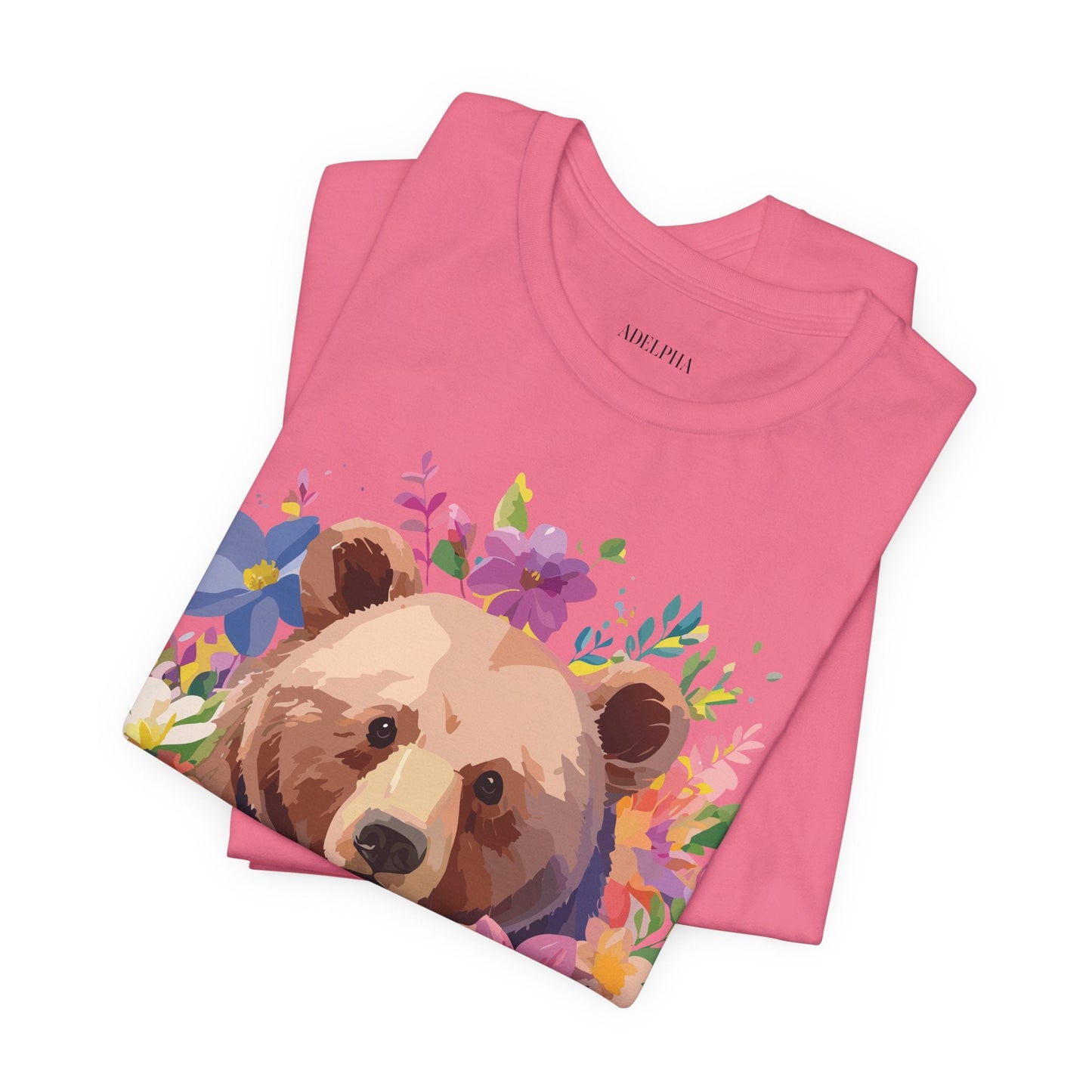 Bear Graphic Tee Adelpha Unisex Vintage Inspired Short Sleeve Shirt