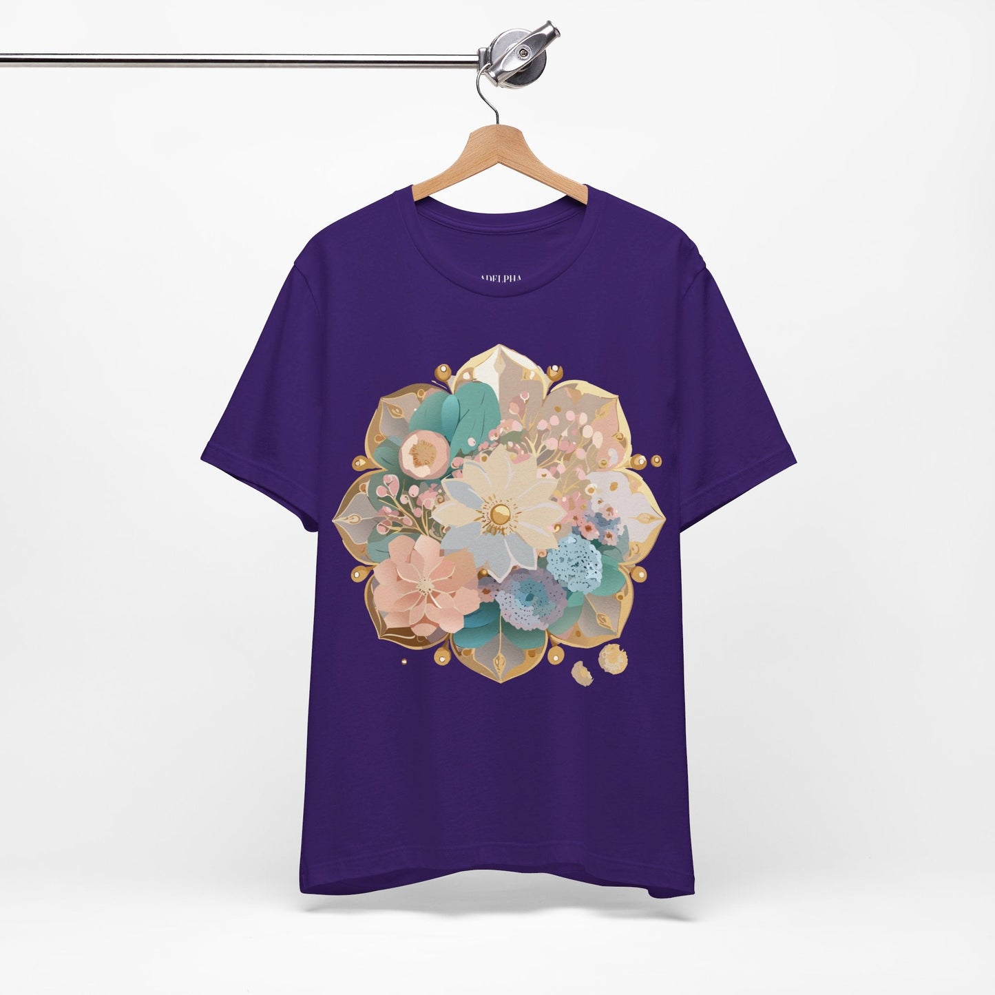 Mandala Graphic Unisex 100 Cotton Vintage Floral Artwork Tee 14