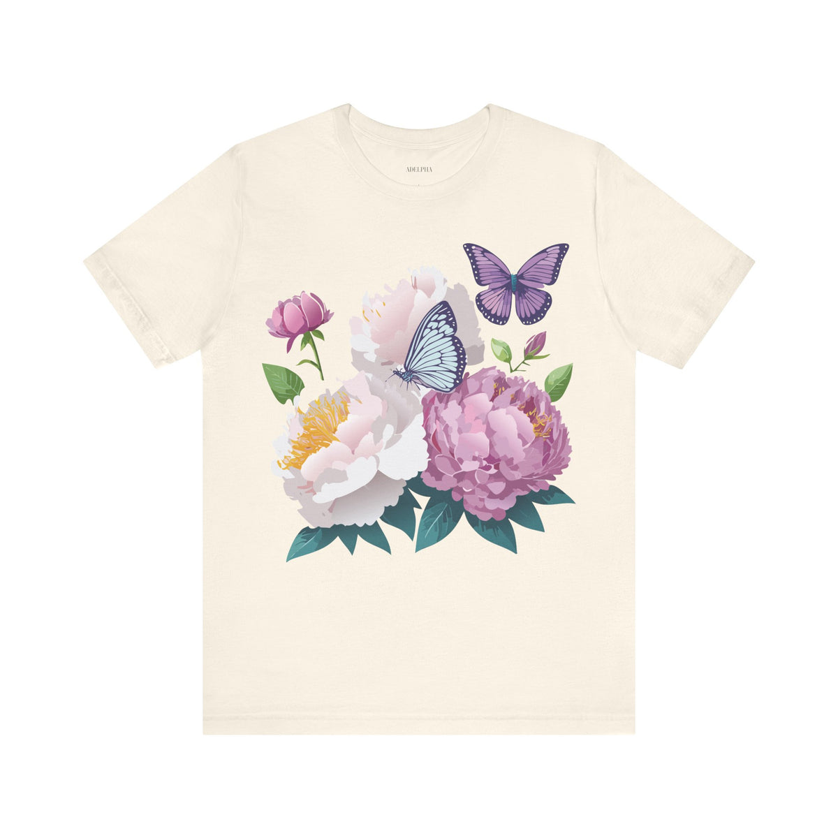 Floral Graphic Tee Shirt - Bella+Canvas Unisex 100 Cotton 32
