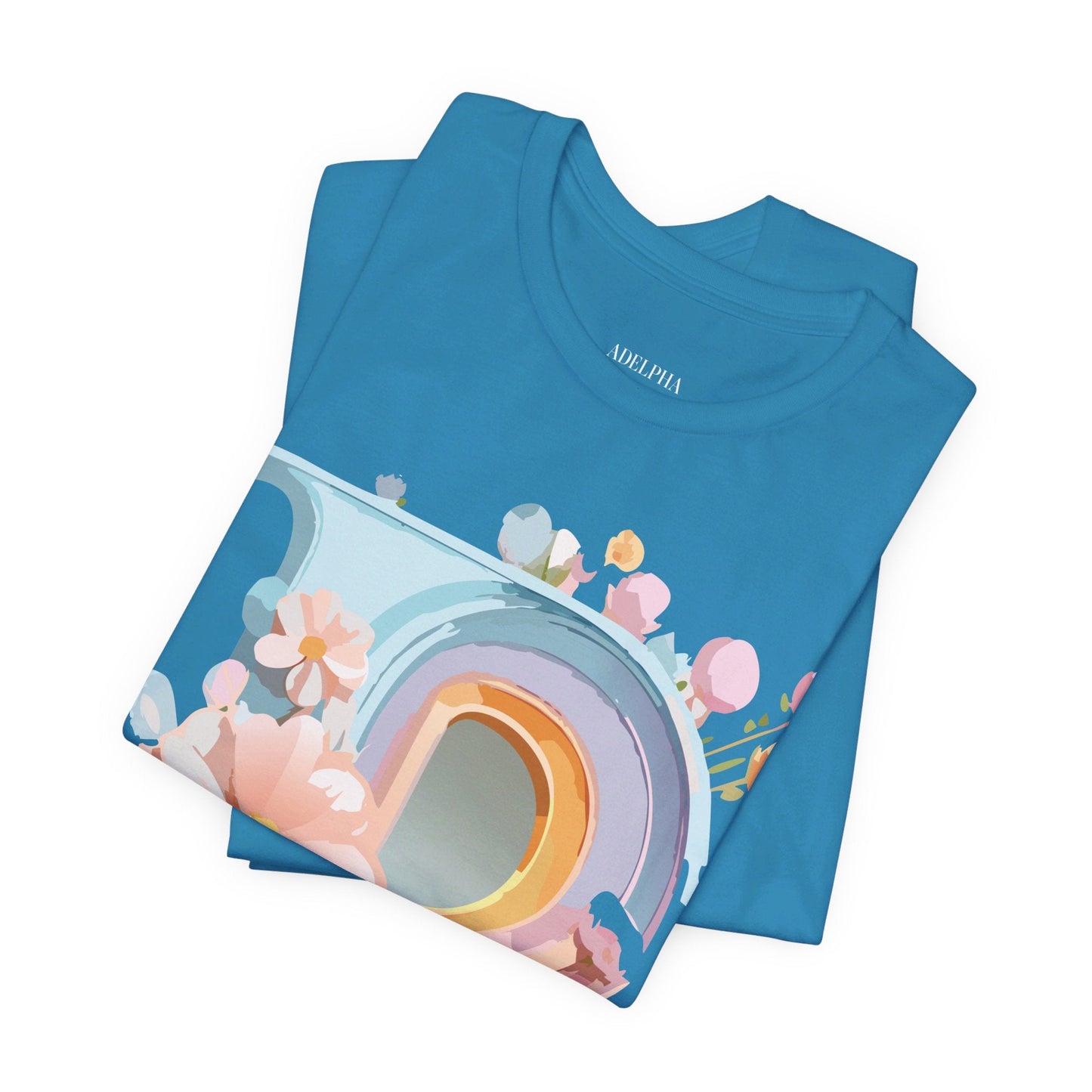 Letter P Shirt Graphic Tee Unisex Short Sleeve Vintage Inspired Art From Adelpha