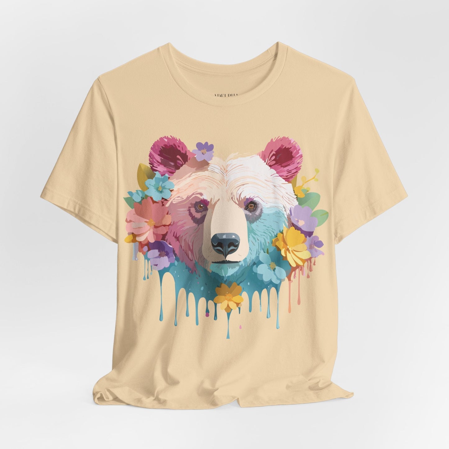 Bear Graphic Tee By Adelpha Unisex Short Sleeve Shirt Vintage Inspired Artwork