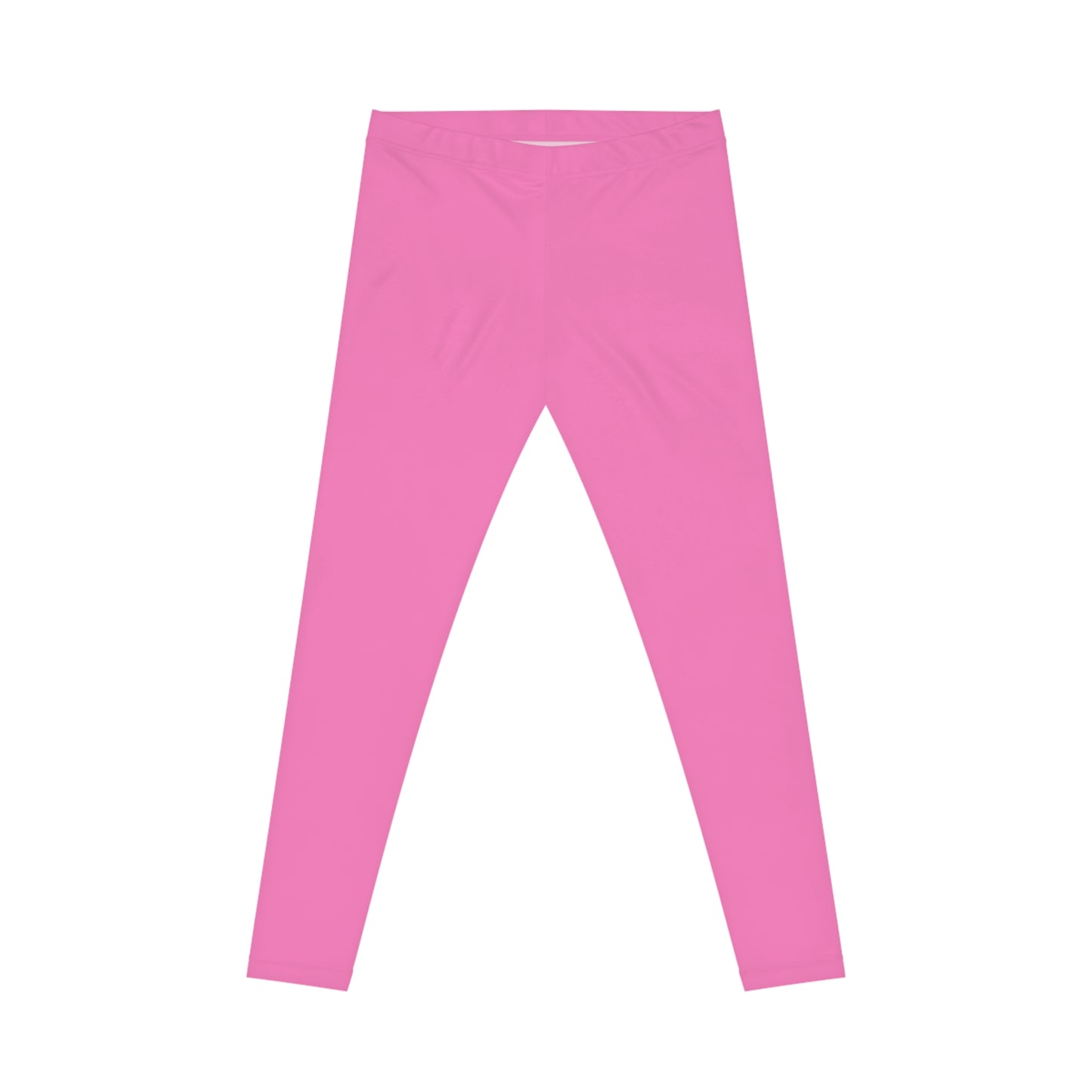 Pink Carnation Color Women's Poly-Span Casual Leggings XS-2XL