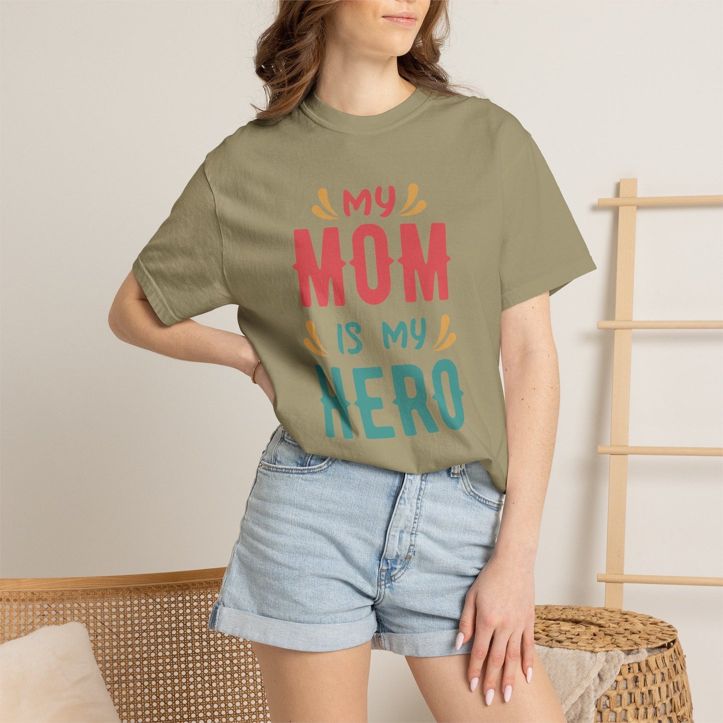 Mom T-shirt Mother's Day Mama Tee Unisex Comfort Colors Garment-Dyed Cotton h11