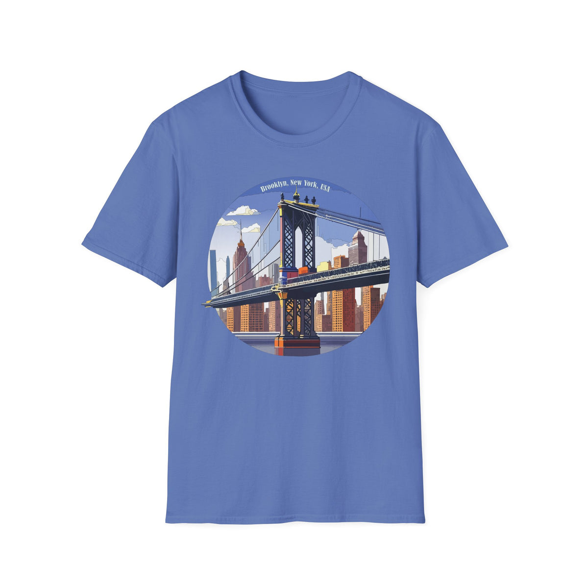 Brooklyn Bridge Illustration T-Shirt | New York City Skyline