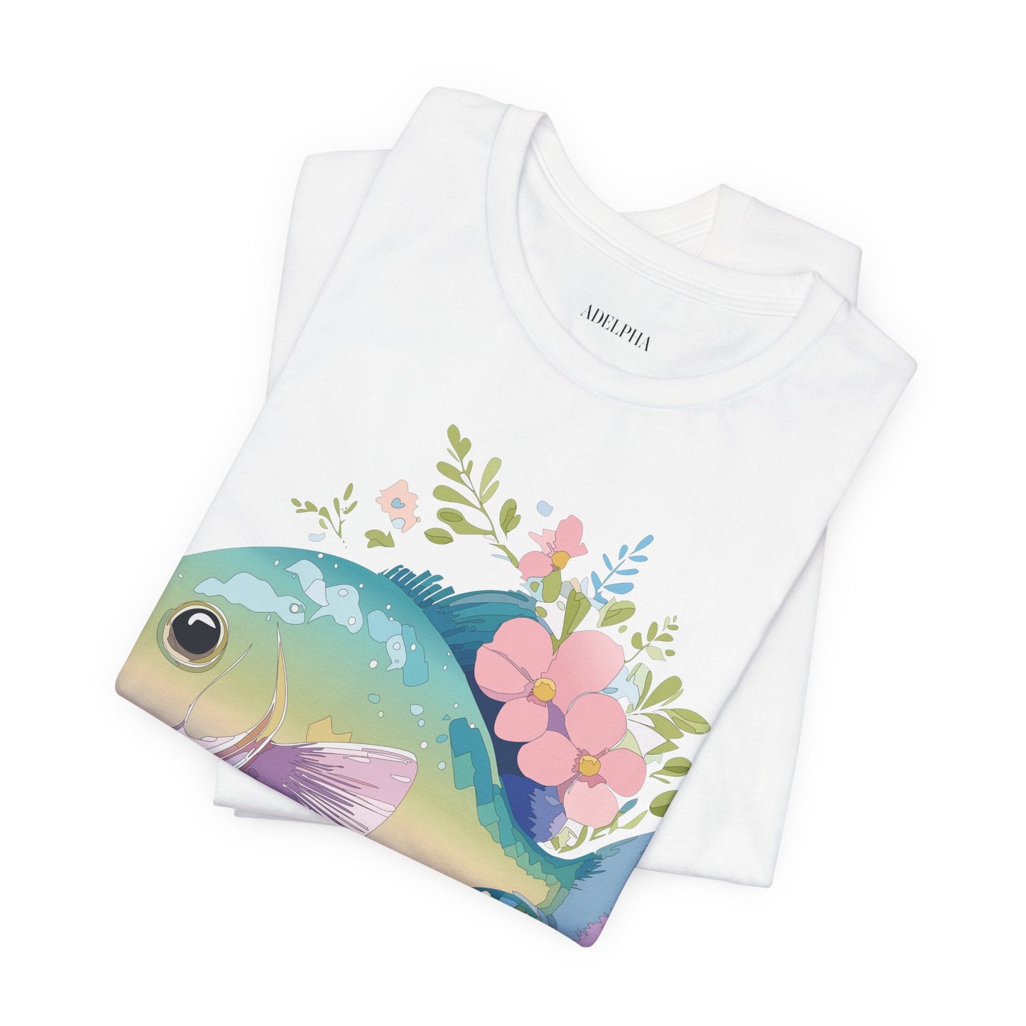 Fish Graphic Unisex 100 Cotton Vintage Artwork Tee 1