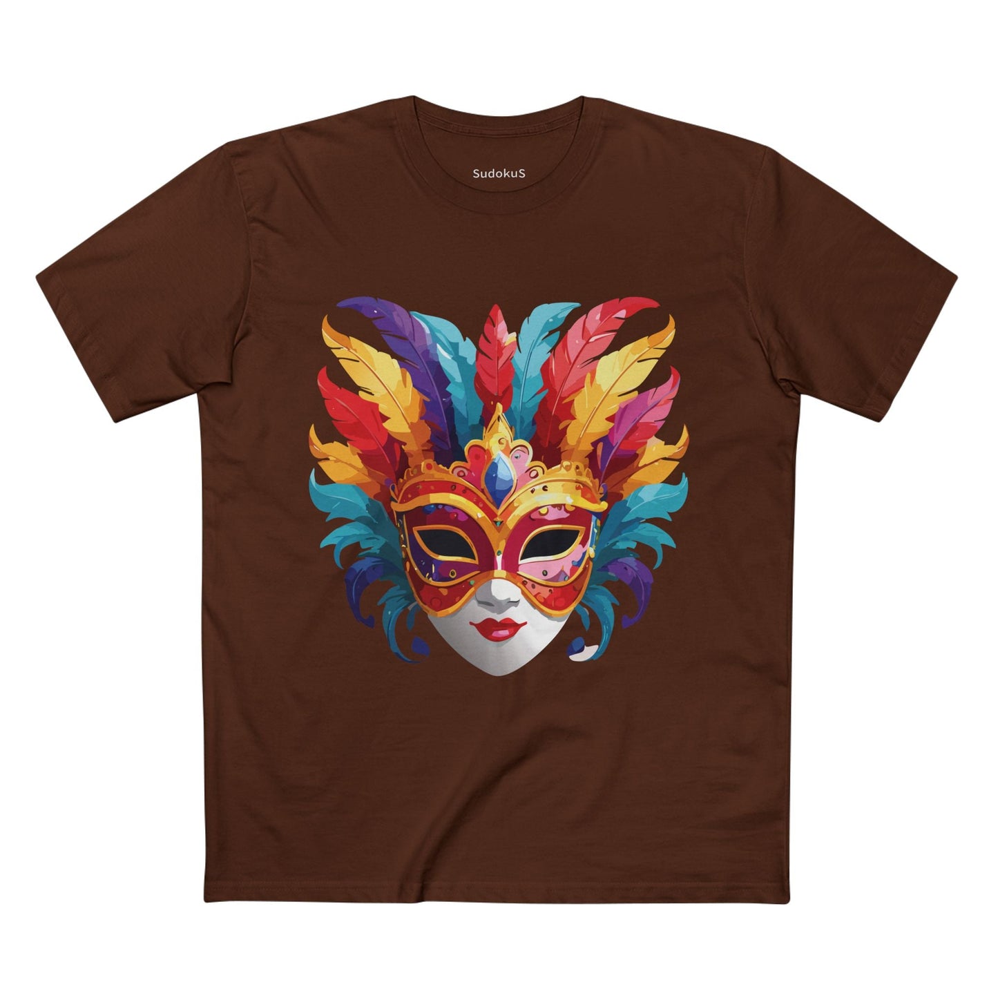 Mask Graphic Unisex 100 Cotton Staple Tee 9