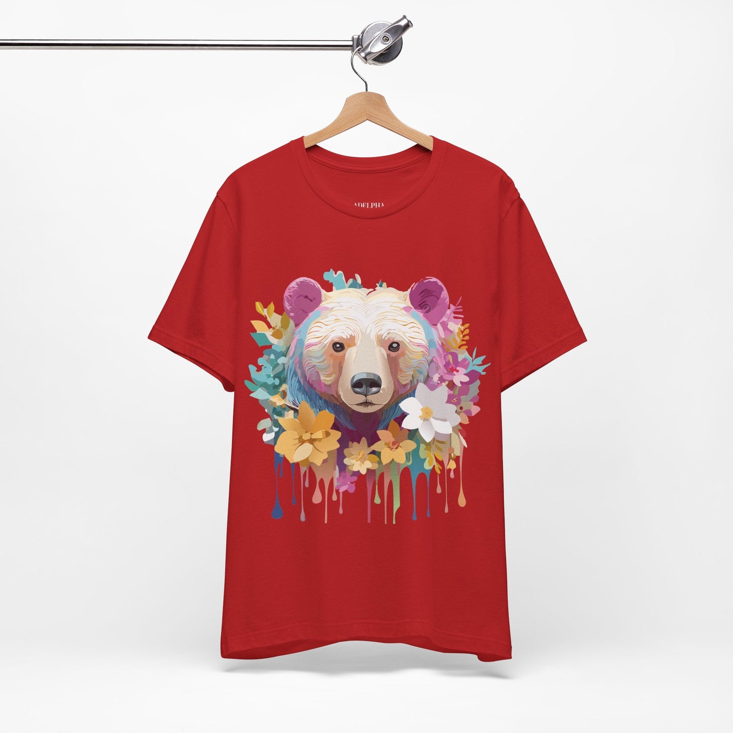 Bear Graphic Tee Unisex Vintage Inspired Artwork Adelpha Premium Collection