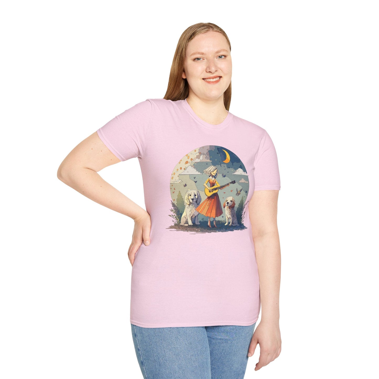 Womens Graphic T Shirts Art Design Tee Softstyle Gildan 64000 100 Percent Cotton