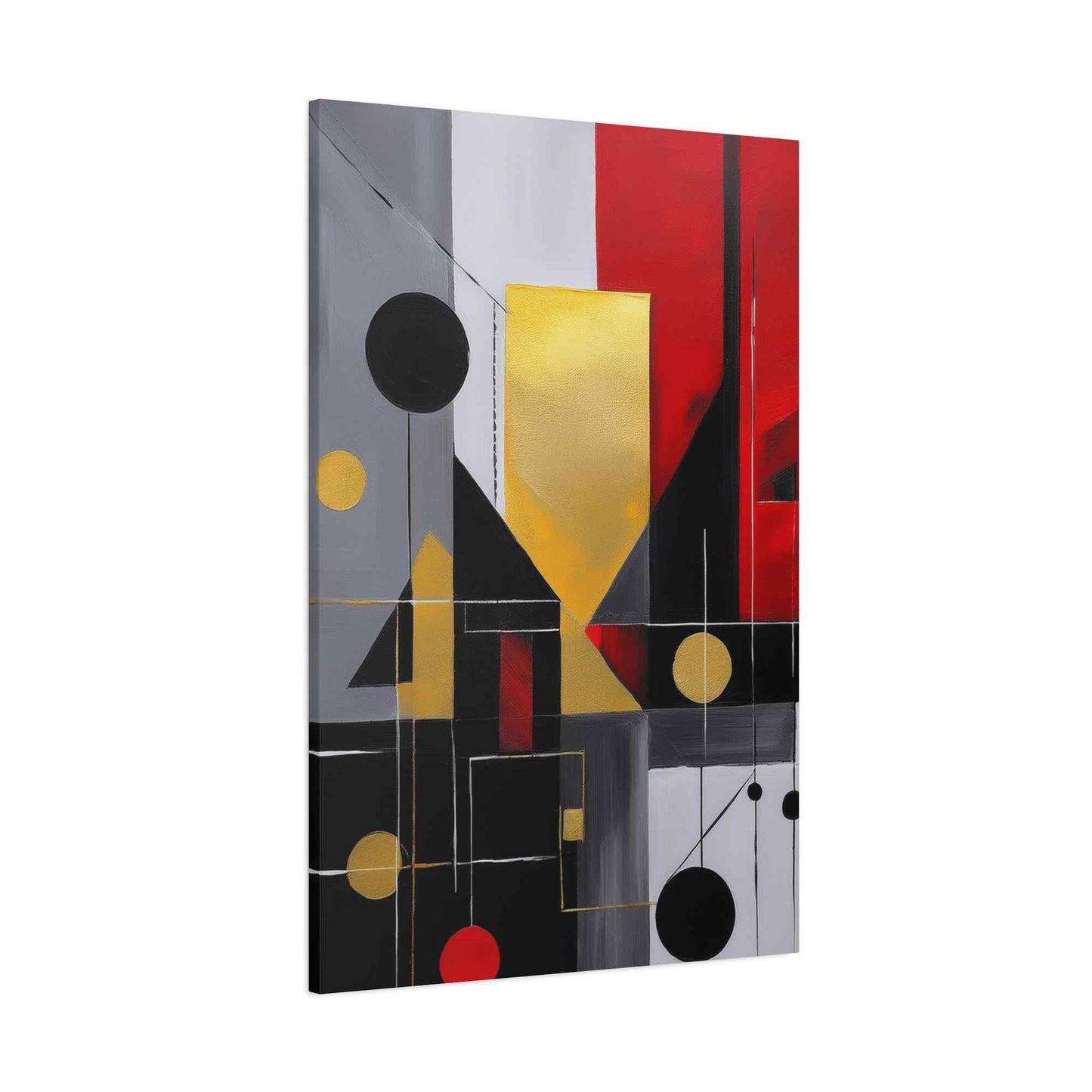 Red Abstract Painting Print Canvas 20x24,20x30,24x30, 24x32,24x36,30x40, 32x48,36x48,40x60 Pine-Wood Inner Frame ABS-22