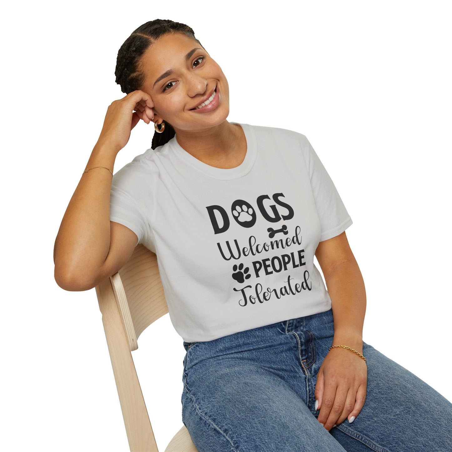 Dog Slogan T Shirts With Funny Words Tee Shirt Featuring Funny Quotes Unisex Gildan Softstyle 64000 Ringspun Cotton