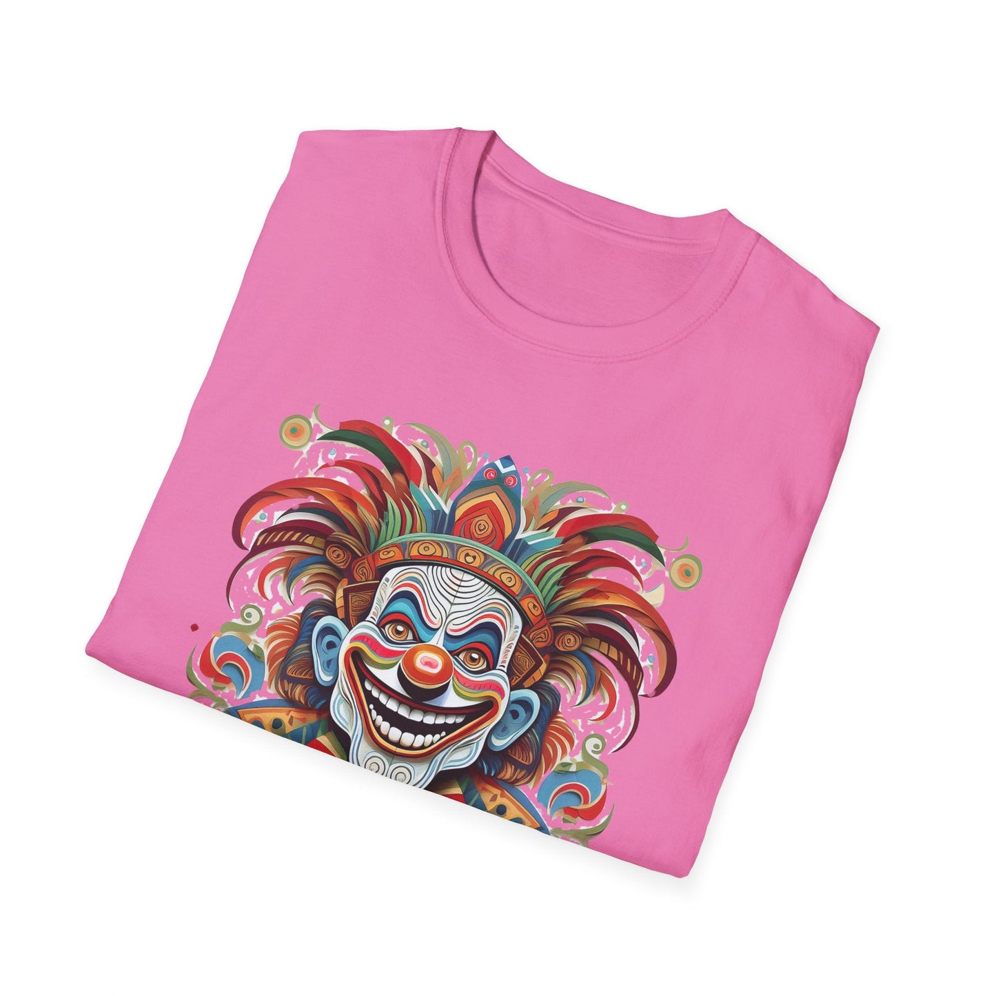 Clown Shirt Unisex Tee Funny Man Circus Shirt Scary Man Tee Gildan Softstyle 64000