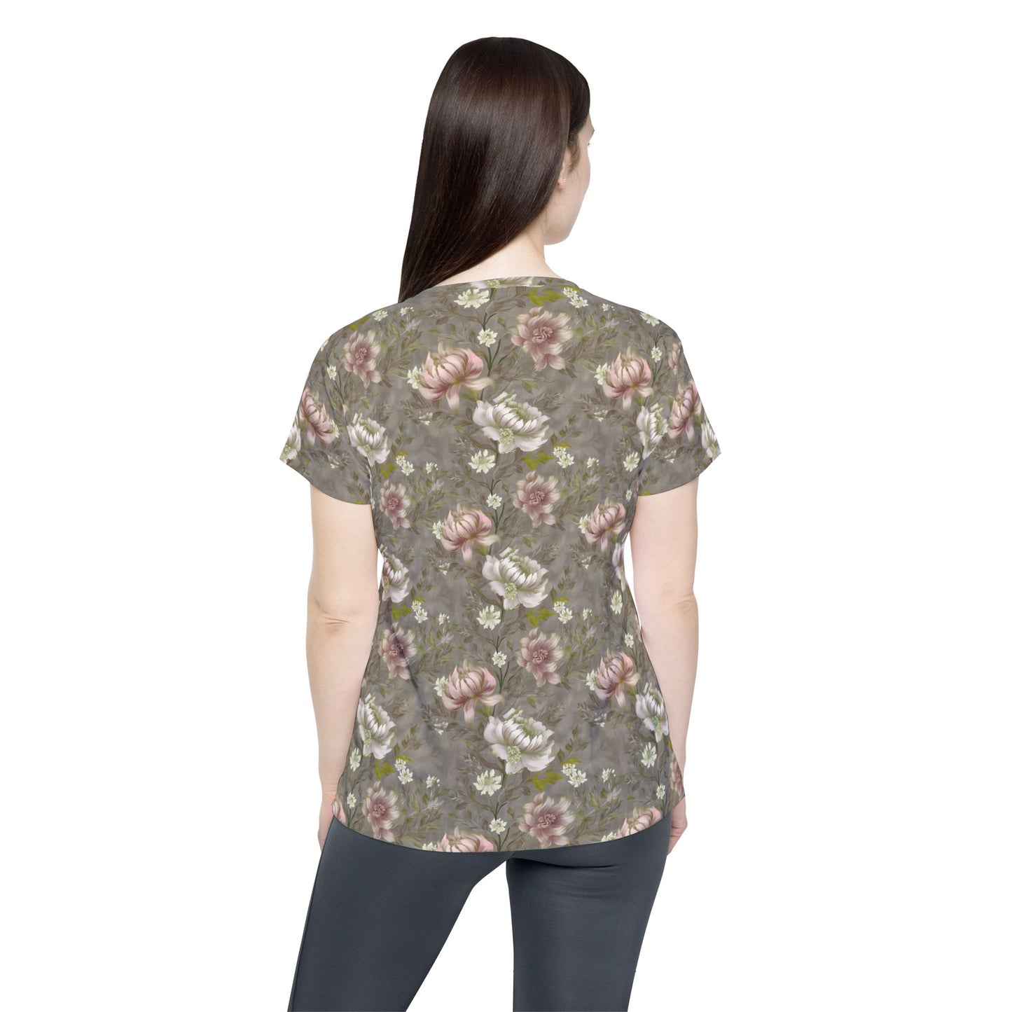 Women Poly Shirt with Floral Print F301