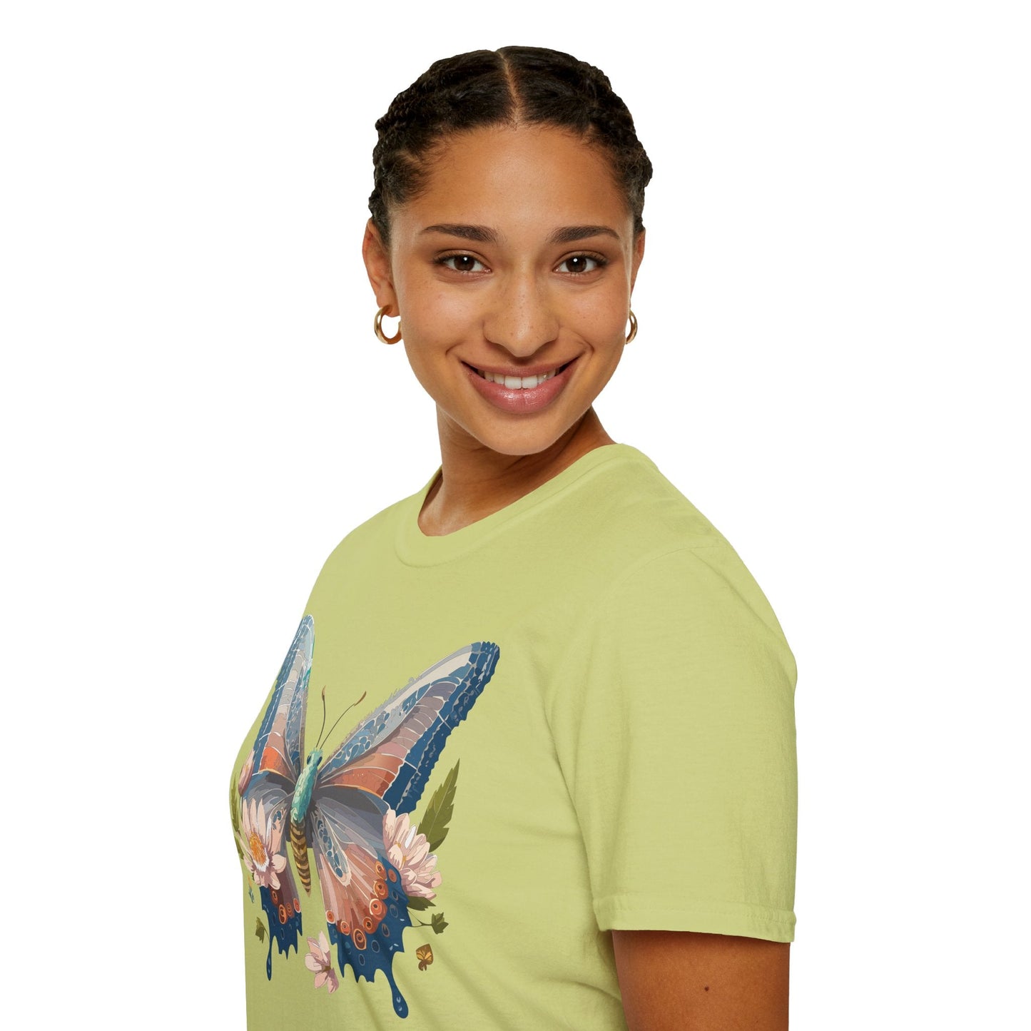 Butterfly Shirt Unisex T Shirt Monarch Design Softstyle 64000 Ring Spun Cotton Tee