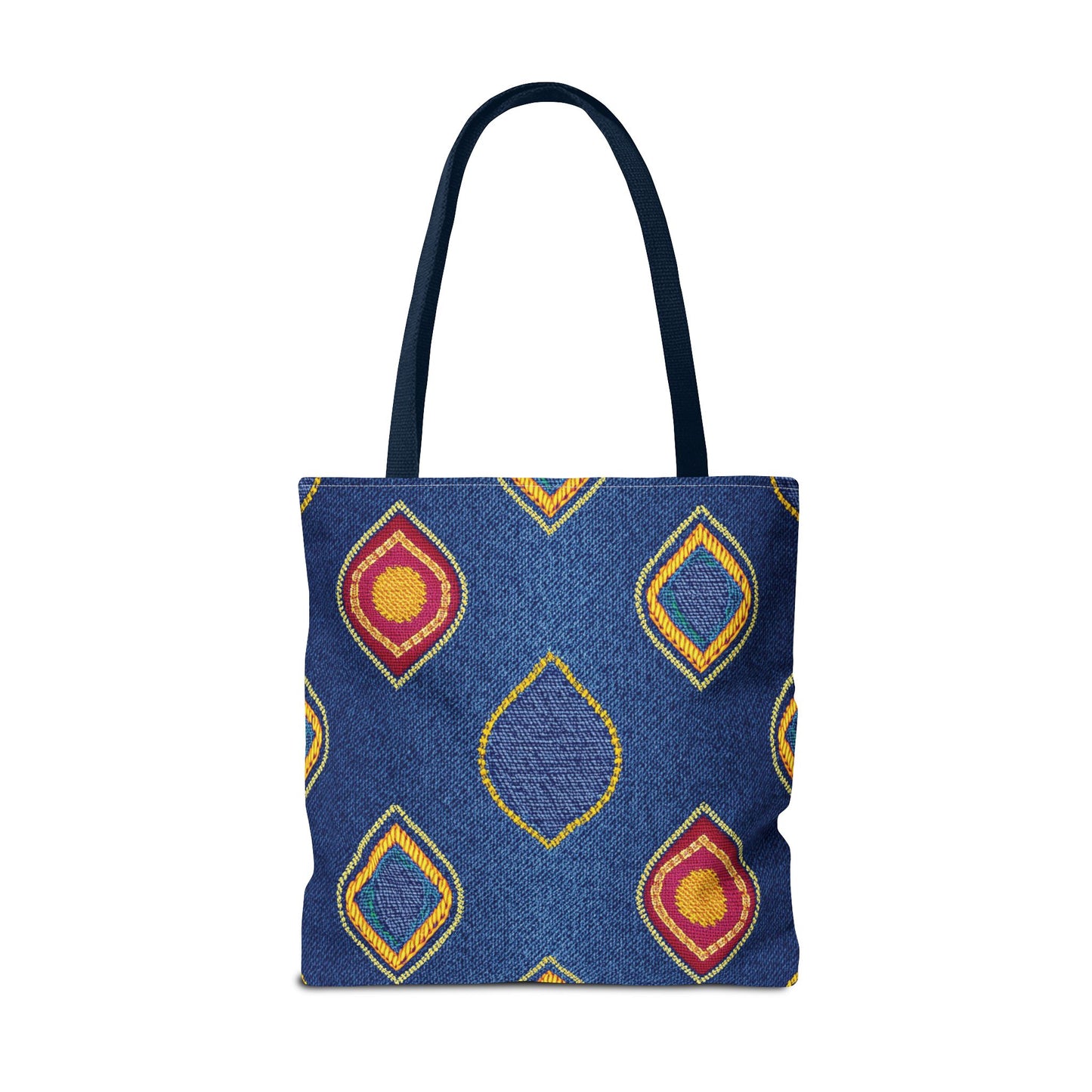 Diwali Graphic Denim Fabric Imitation Print Unisex Canvas Bag Poly Spun 3 Sizes Tote Bag 205-19