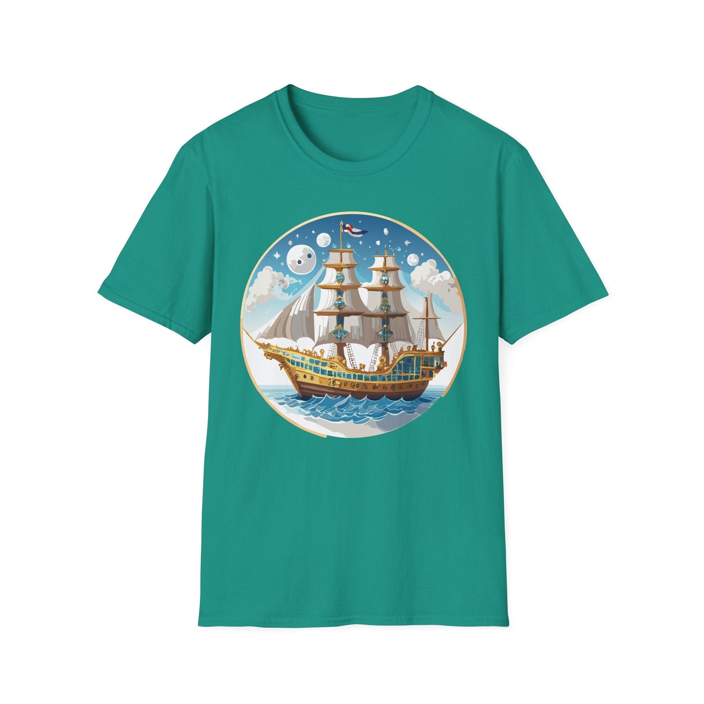 Ship T Shirts Frigate T Shirts Vessel Tee Shirt Unisex Softstyle 100 Percent Ring Spun Cotton Tee