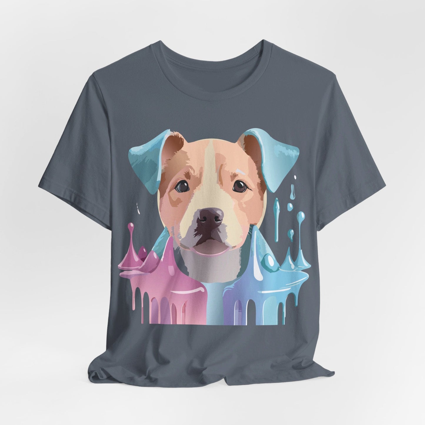 Unisex Dog Graphic Tee With Vintage Inspired Artwork By Adelpha Short Sleeve Shirt
