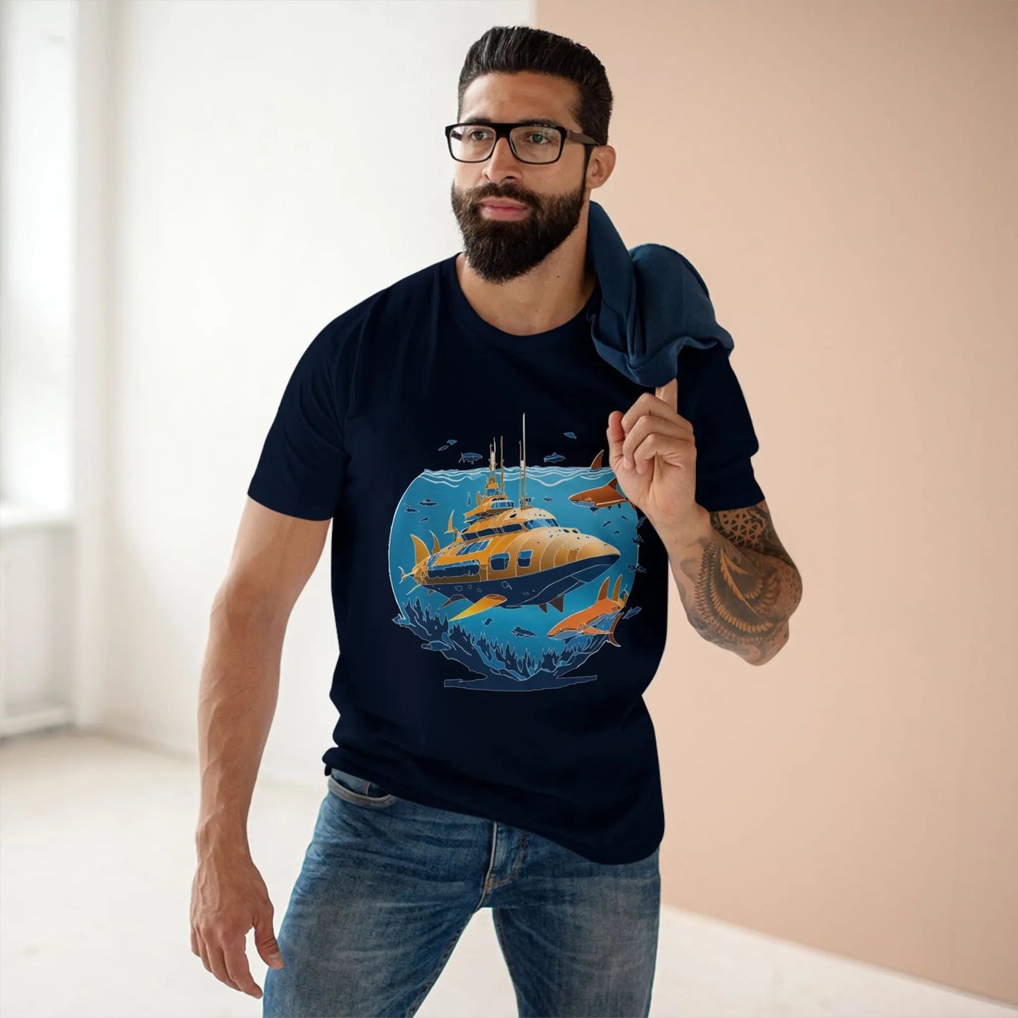 Ocean Coast Graphic Unisex 100 Cotton Staple Tee 14