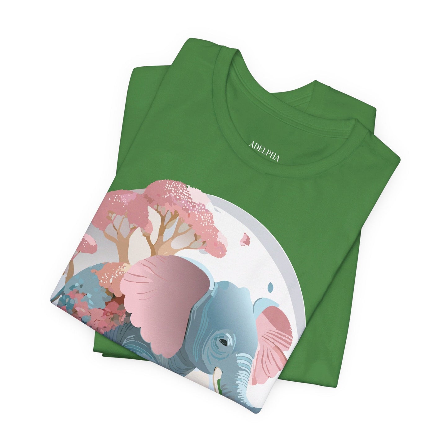 Adelpha Graphic Tee Unisex Vintage Inspired Artwork Elephant Short Sleeve Shirt Premium