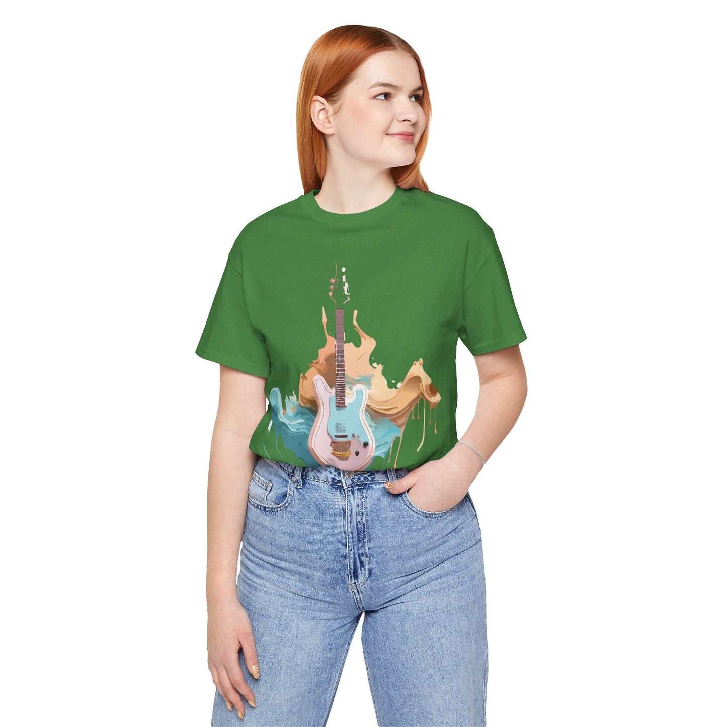 Music Graphic Unisex 100 Cotton Vintage Art with Musical Elements Tee 51