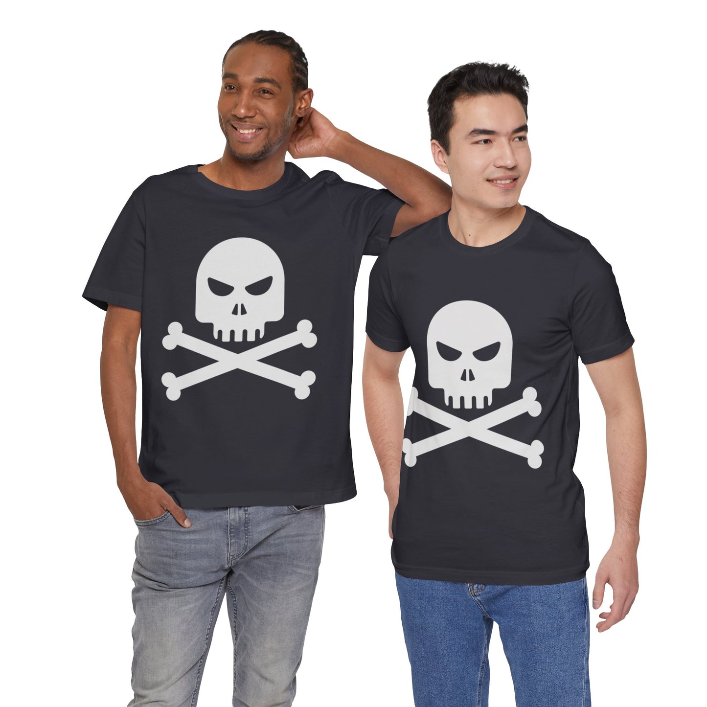 Unisex Cotton Tee Shirt with Skull