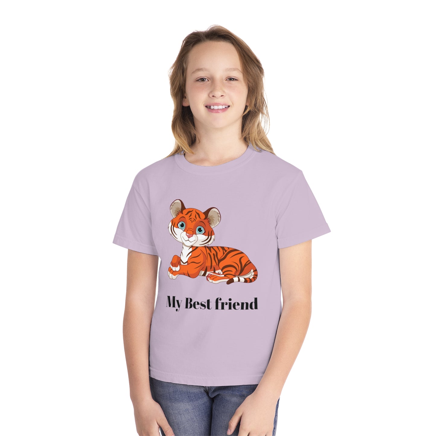 Youth Tee Shirt with Baby Tiger