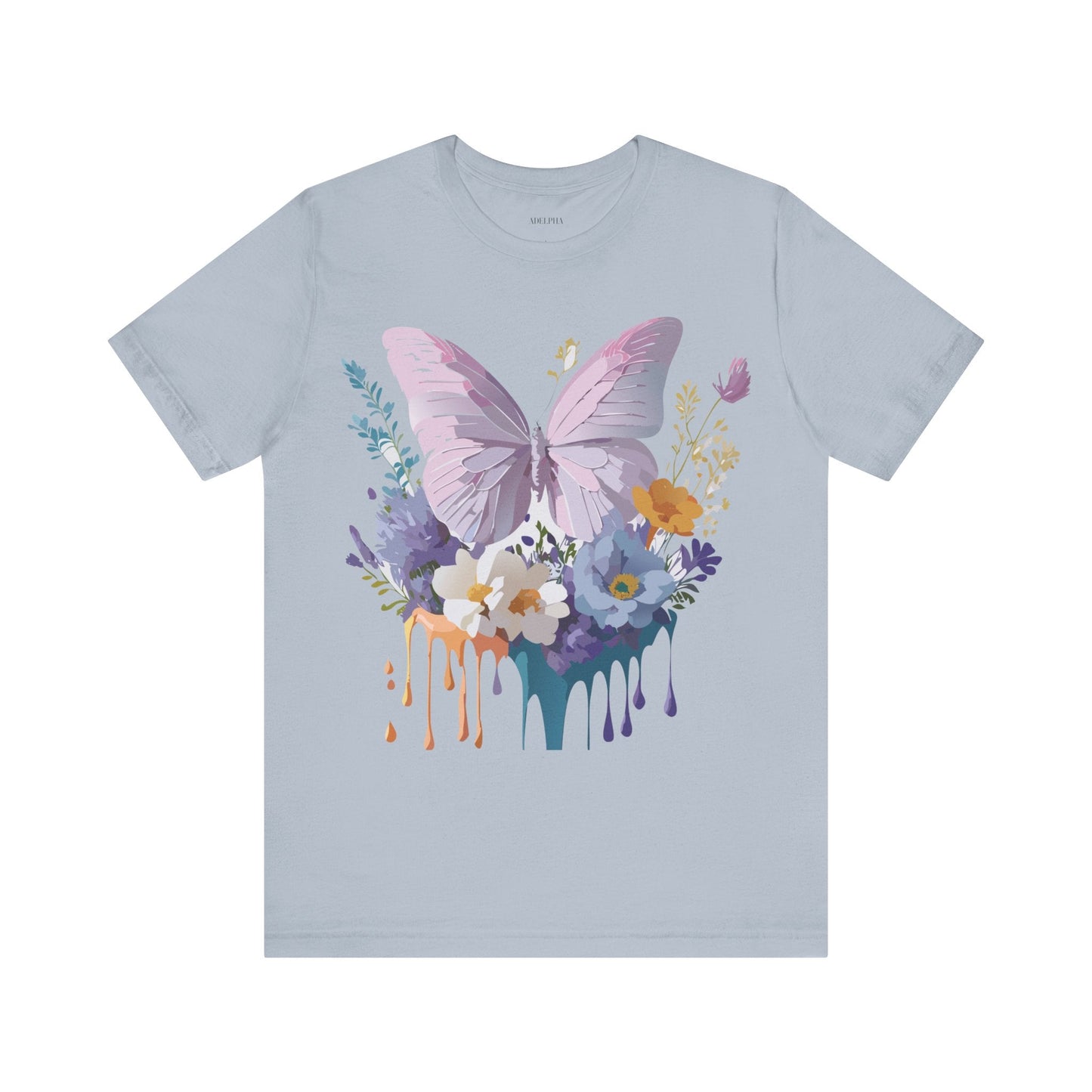 Adelpha Graphic Butterfly Unisex Short Sleeve Graphic Tee Art Design