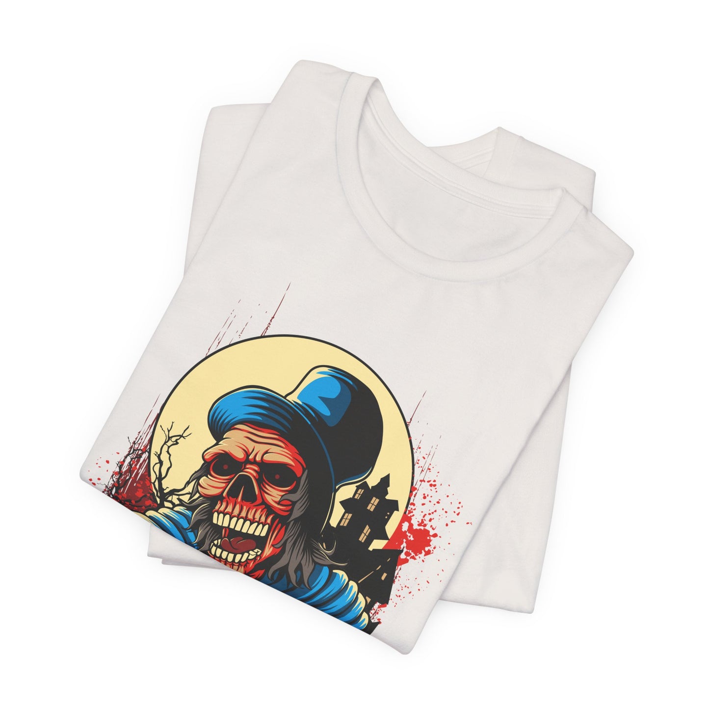 Skull Graphic Design Tee, Skull Shirt, Vintage Tees, Art Design T-Shirt, Graphic Tee, Art Shirts - 1