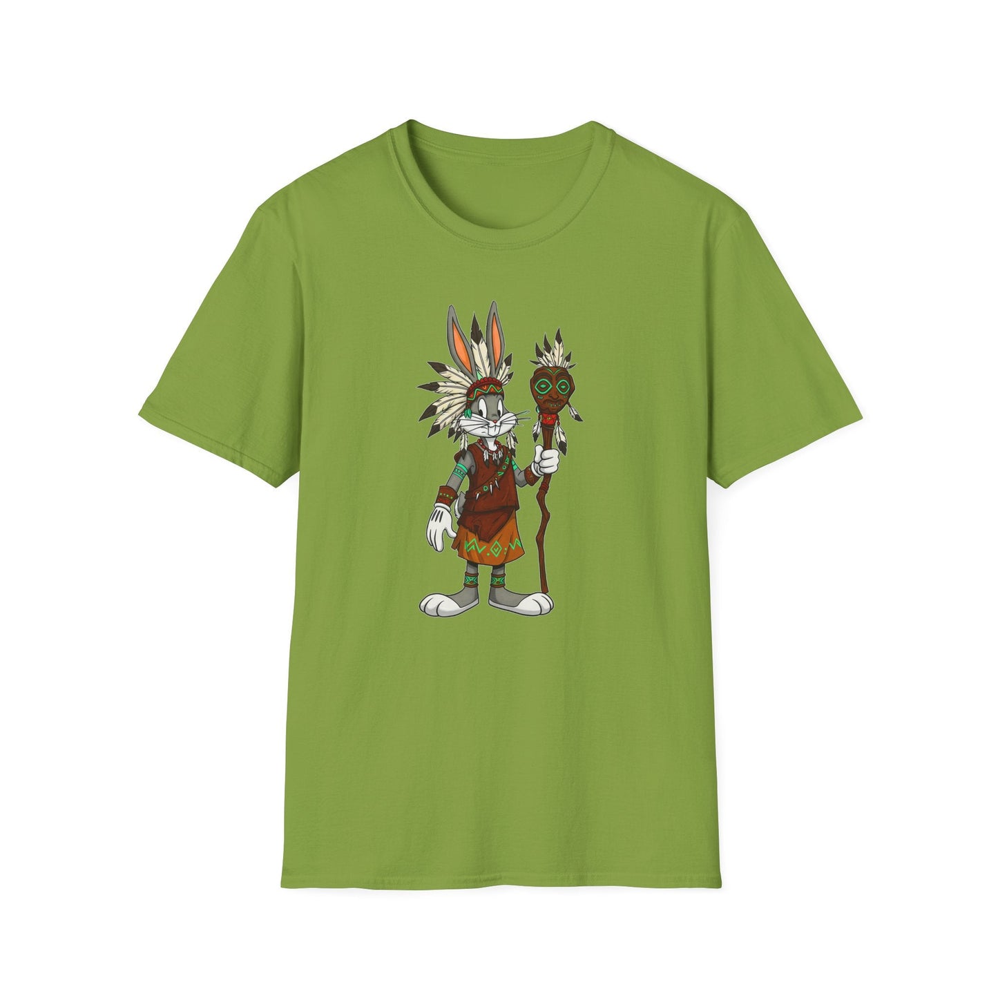 Bugs Bunny T Shirt Unisex Cartoon Character Design Gildan Softstyle 64000 Tee All Sizes