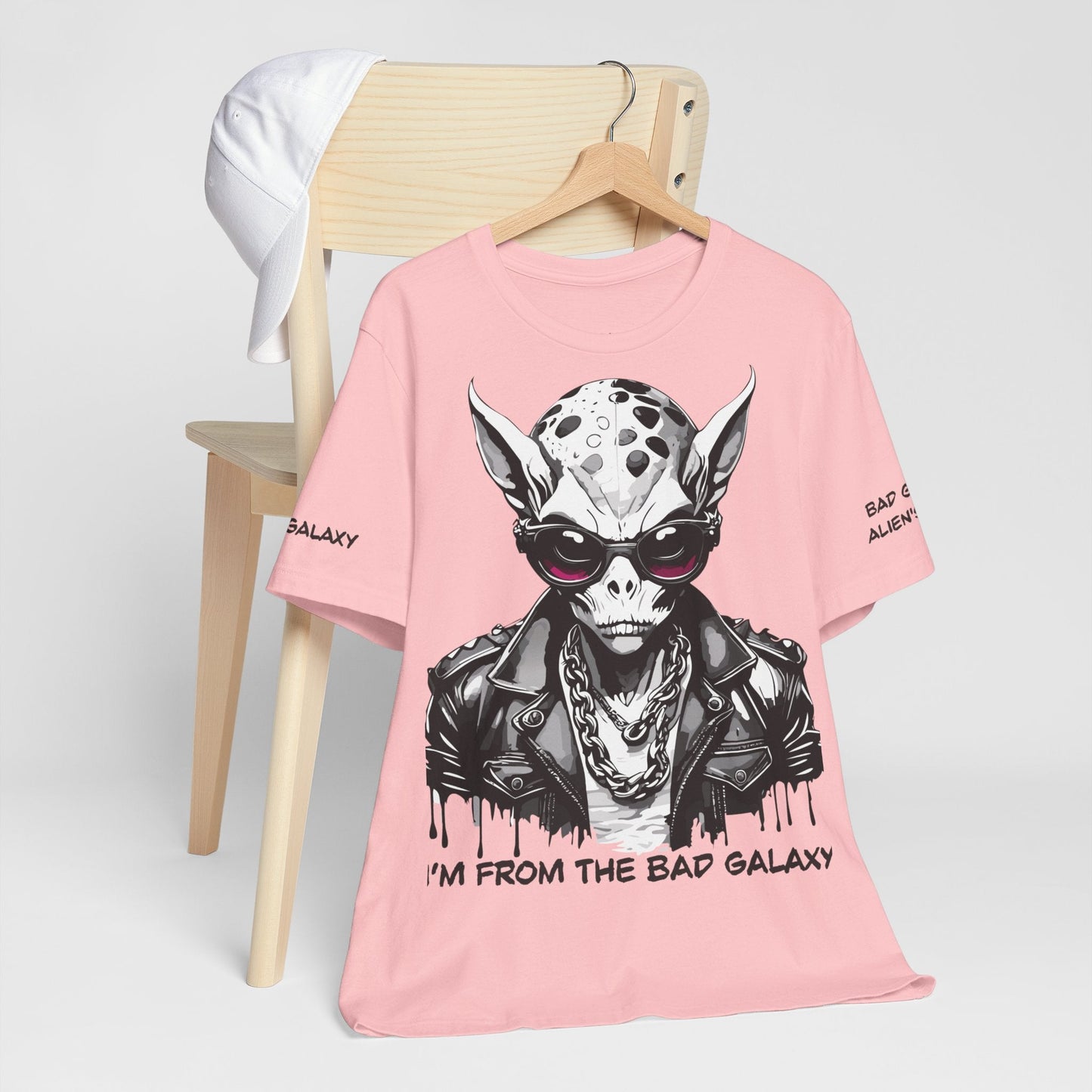 Alien Tee Shirt From Bad Galaxy 100 Cotton Made To Order With Eco Friendly Inks USA