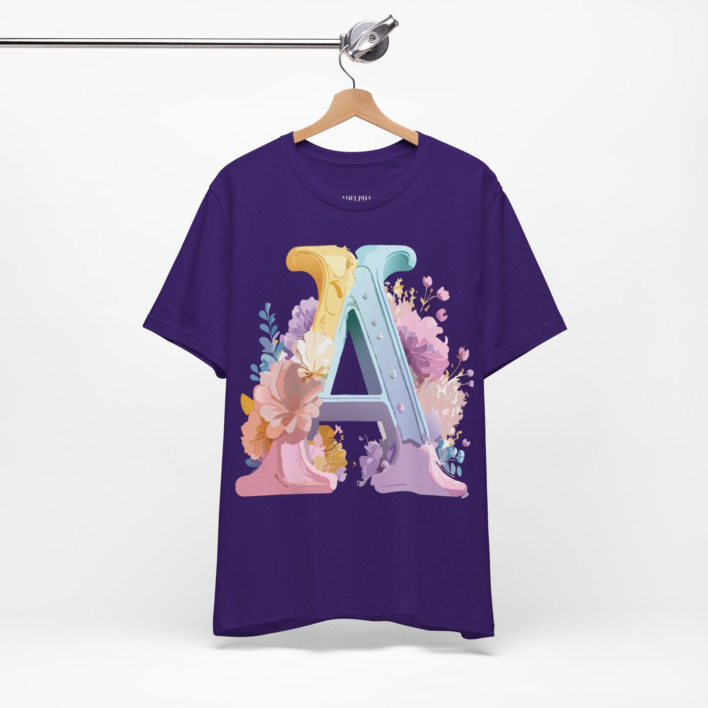 Letter A Shirt Unisex Graphic Tee With Vintage Inspired Adelpha Artwork For Everyday Wear