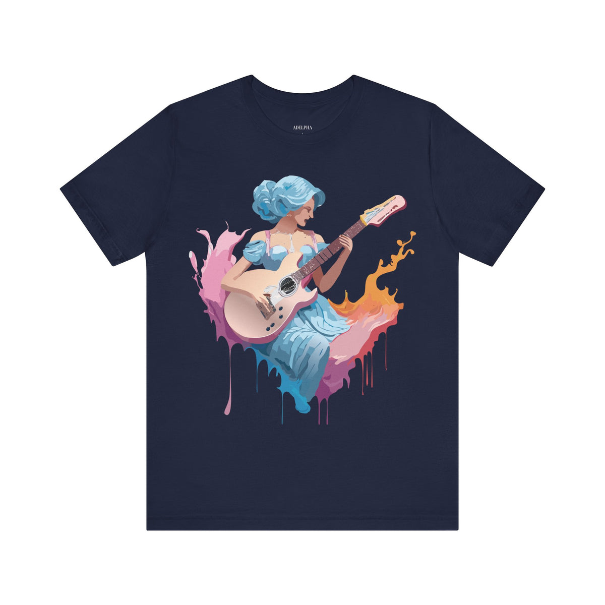 Music Graphic Unisex Cotton Bella+Canvas Tee with Art Design m94