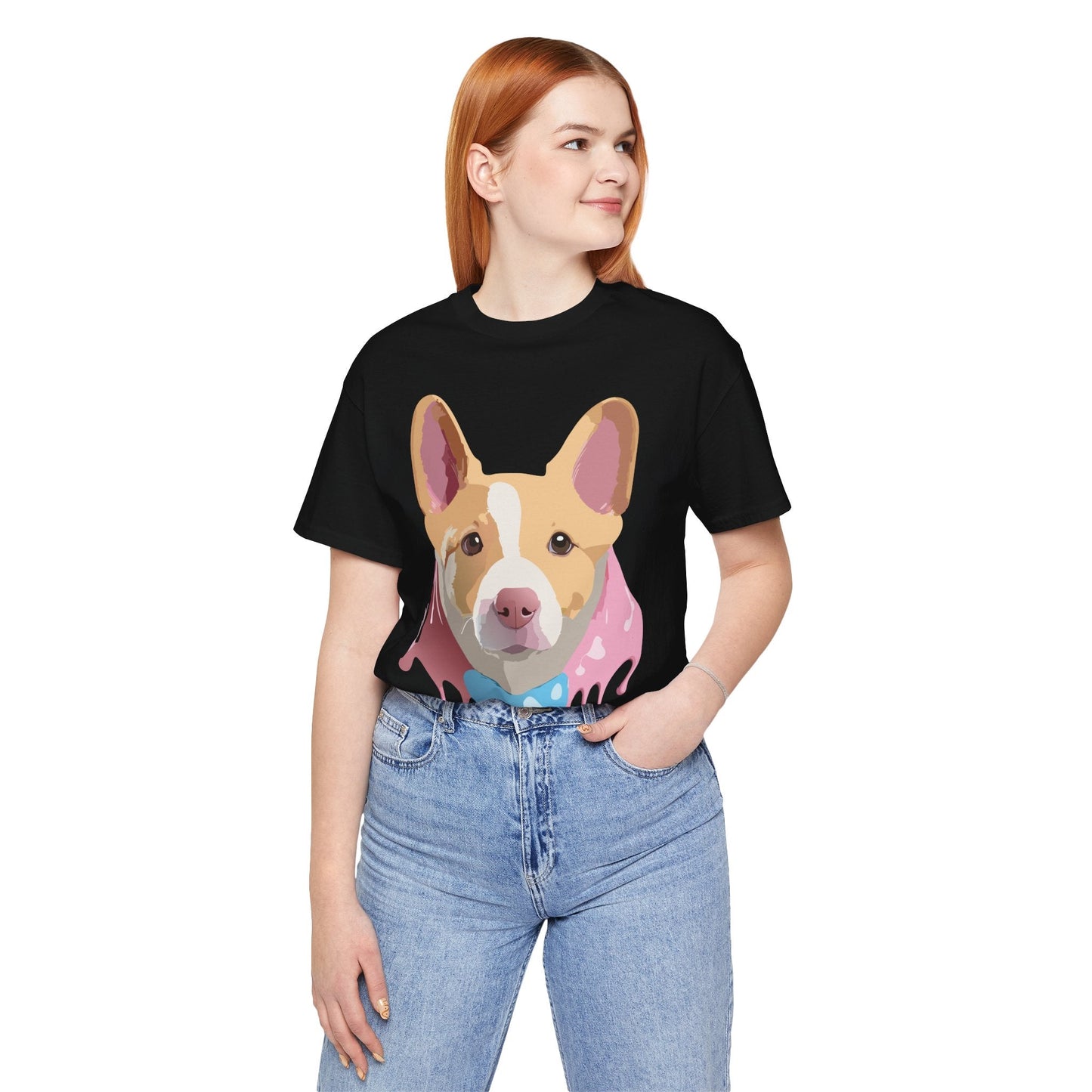 Adelpha Graphic Dog Shirt Unisex Vintage Inspired Tee Short Sleeve Comfort Wear Everyday