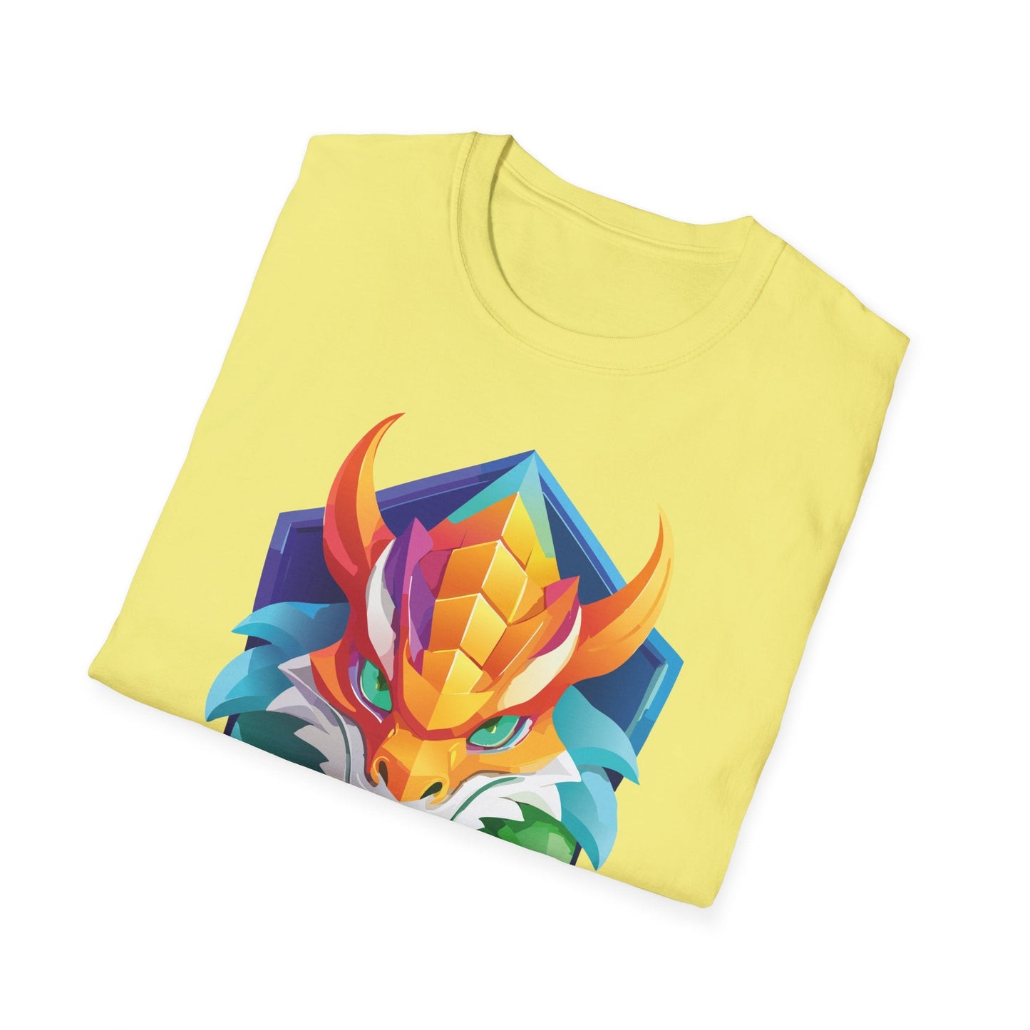 Unisex Dragon T Shirt Softstyle 64000 100 Percent Ring Spun Cotton Comfortable Tee