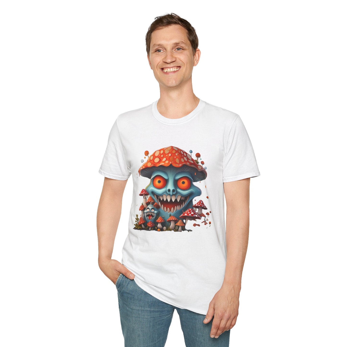 Mashroom Tee Shirt Unisex Softstyle Gildan 64000 Short Sleeve Tee With Funny Mashroom Fungus