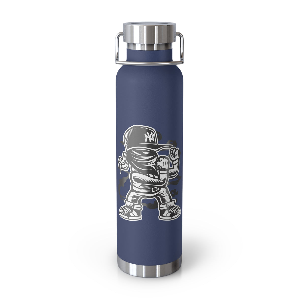 22oz Copper Insulated Water Bottle with Cartoon Design - CV20